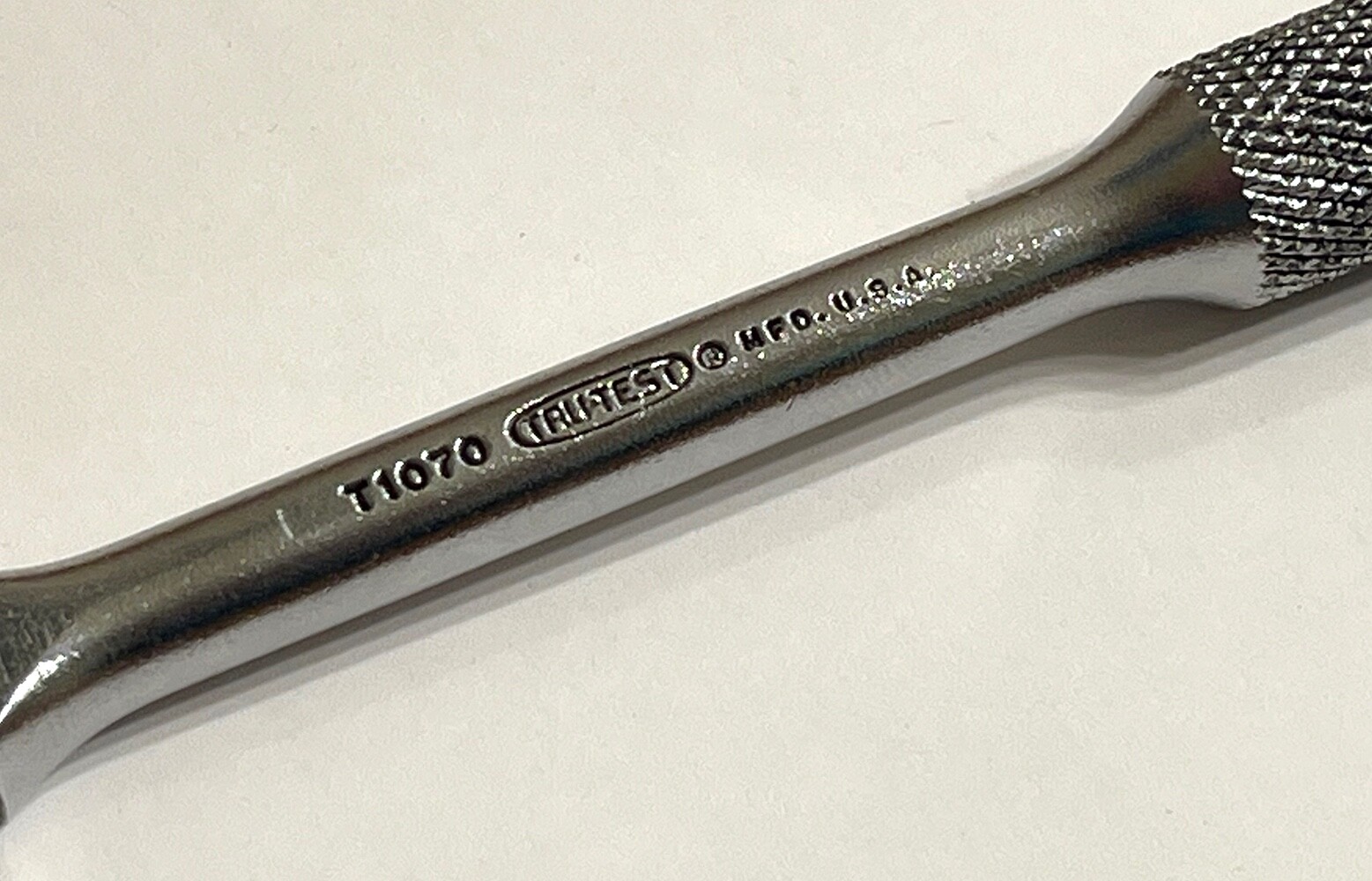 Vintage TRU-TEST T1070 1/4″ Drive 5 3/4″ Flex Head Breaker Bar • USA