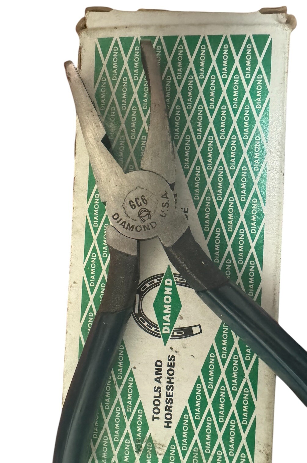 Diamond Tools And Horseshoe GC6 Glass Breaking Pliers – 6” – USA Vintage