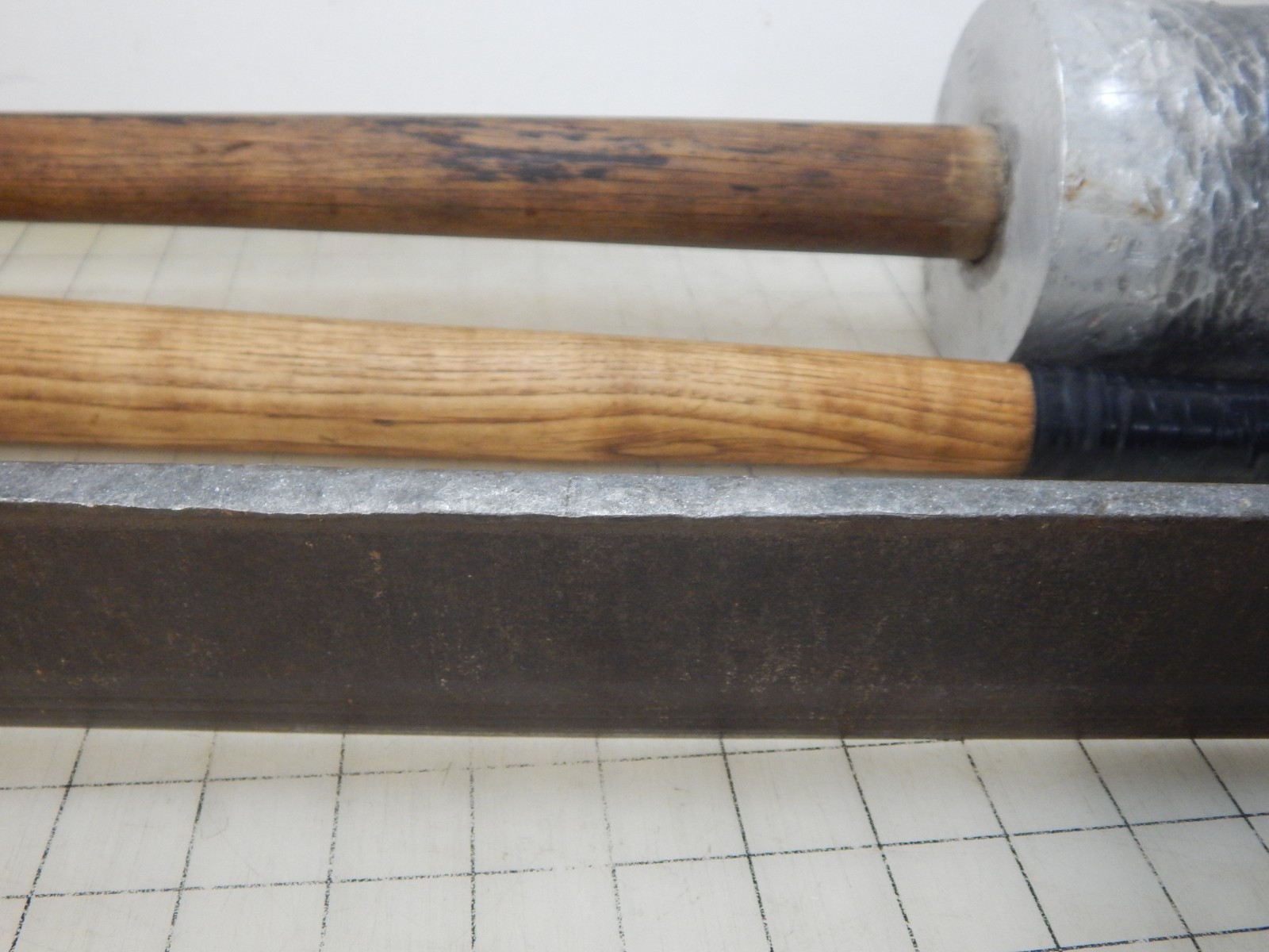 Vintage Froe Shingle shake splitting tool #7o, Aluminum Froe Mallet Hammer 8 Lb.
