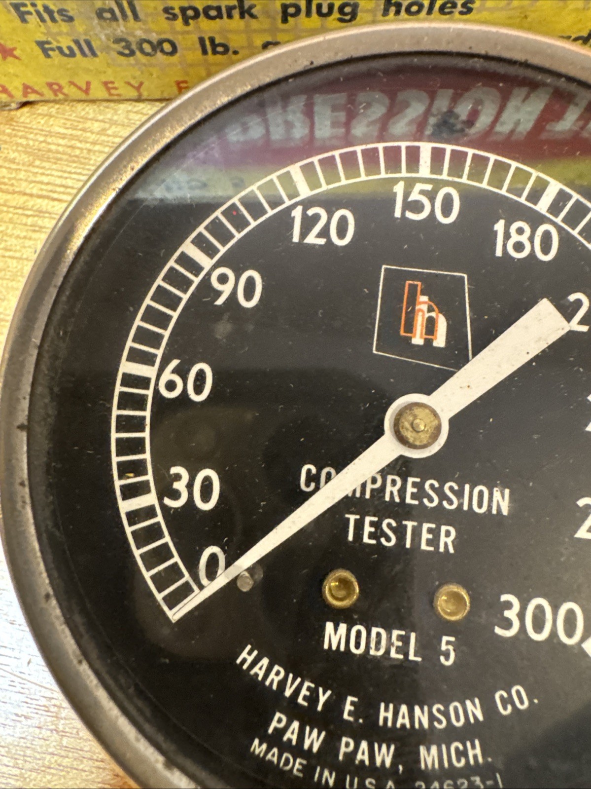 HH Compression Tester 1950s Model No.5 Harvey E. Hanson RB Vintage