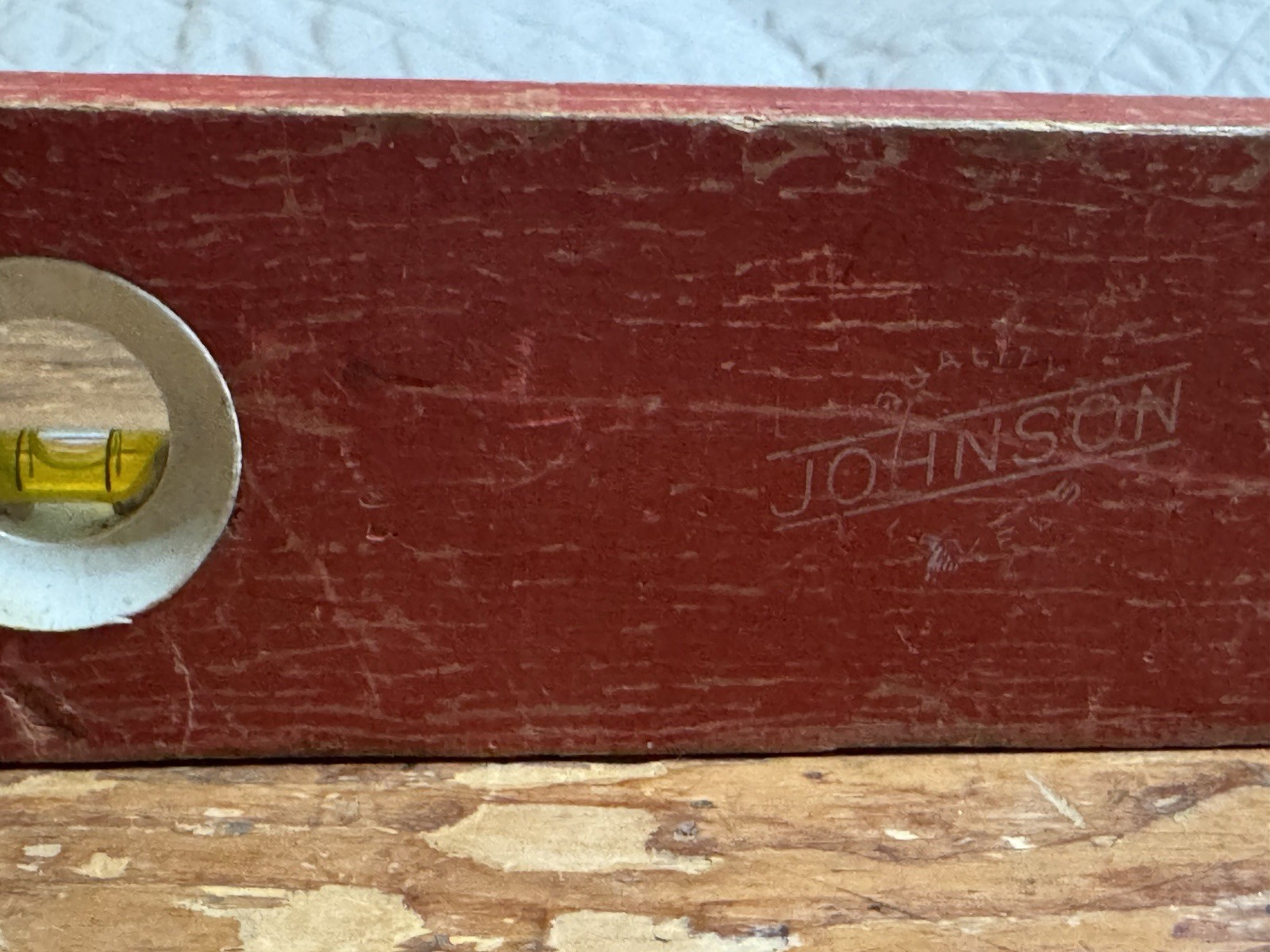 Vintage Johnson No. 243 Wood Spirit Level 24″ Made in USA Milwaukee Wisconsin