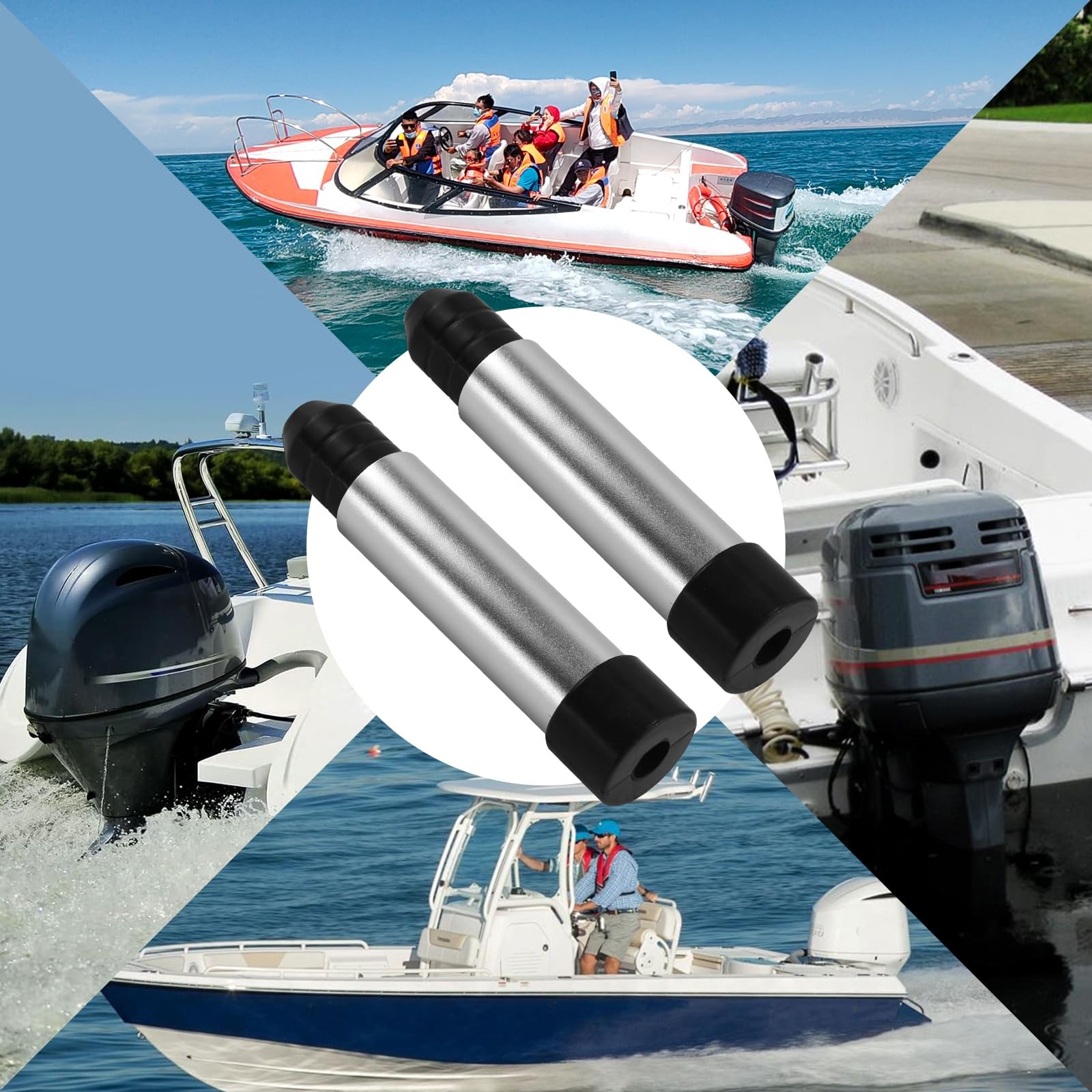 CWaveRow 2PCS Outboard Motor Support Outboard Transom Saver Boat Motor Support