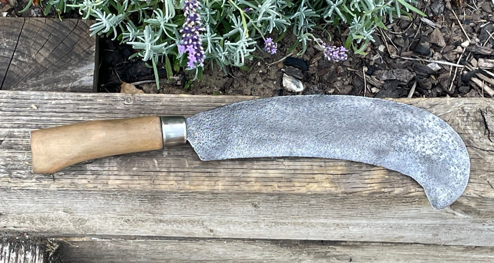 Vintage A & F PARKES 1144 Biped 10-1/4″ Billhook Slasher Hedgelaying Garden Tool