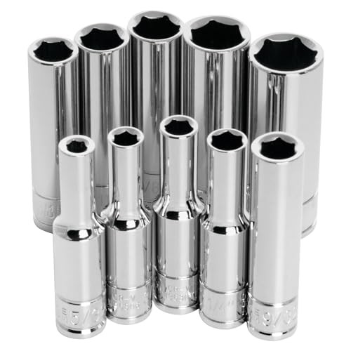 W36300 10 pc. 1/4 in. Drive 6pt (10 Pieces, 6-Point, Deep Wall)