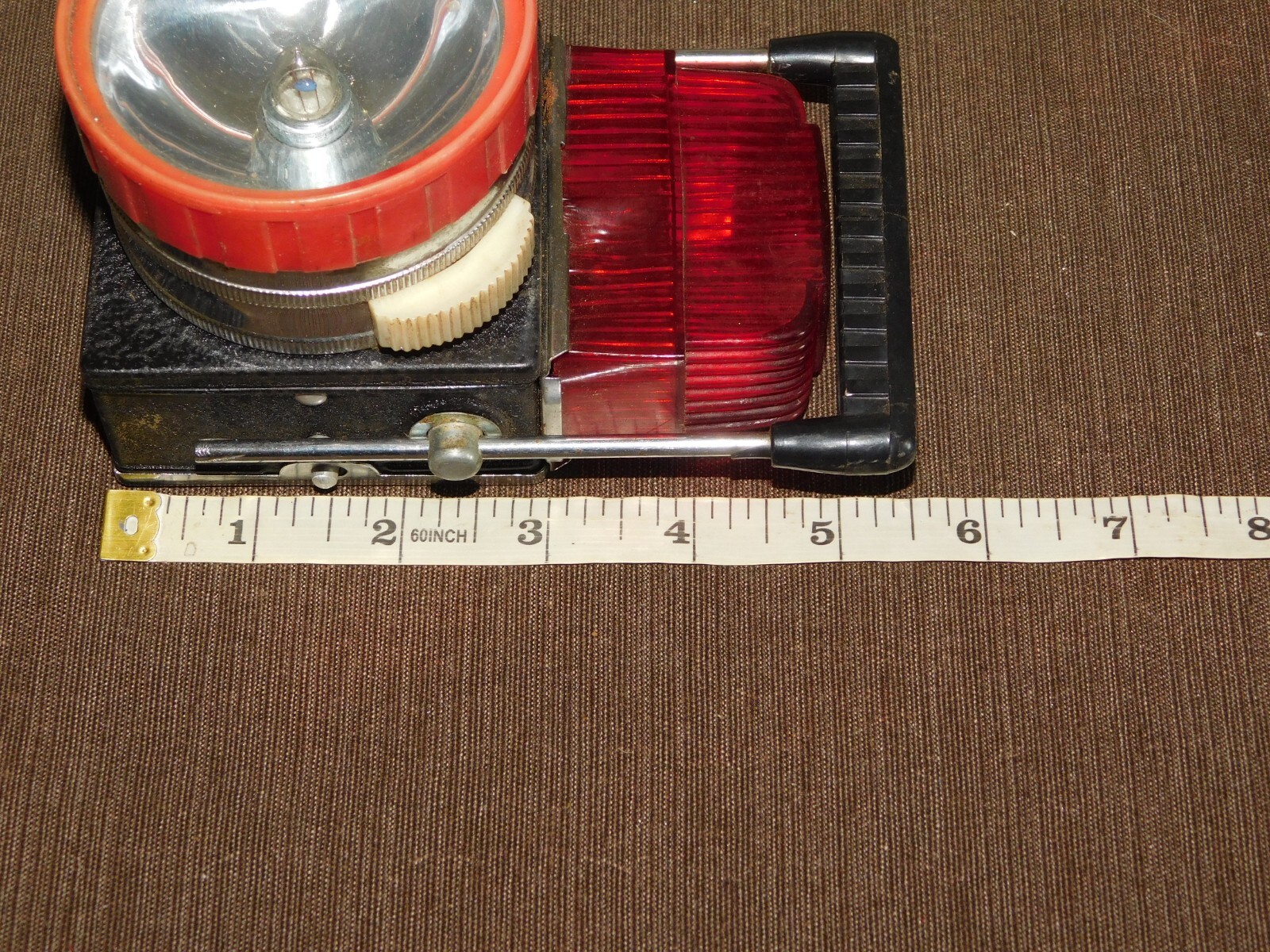 VINTAGE FLASHLIGHT MADE IN HONG KONG 5 1/2″ HIGH LANTERN
