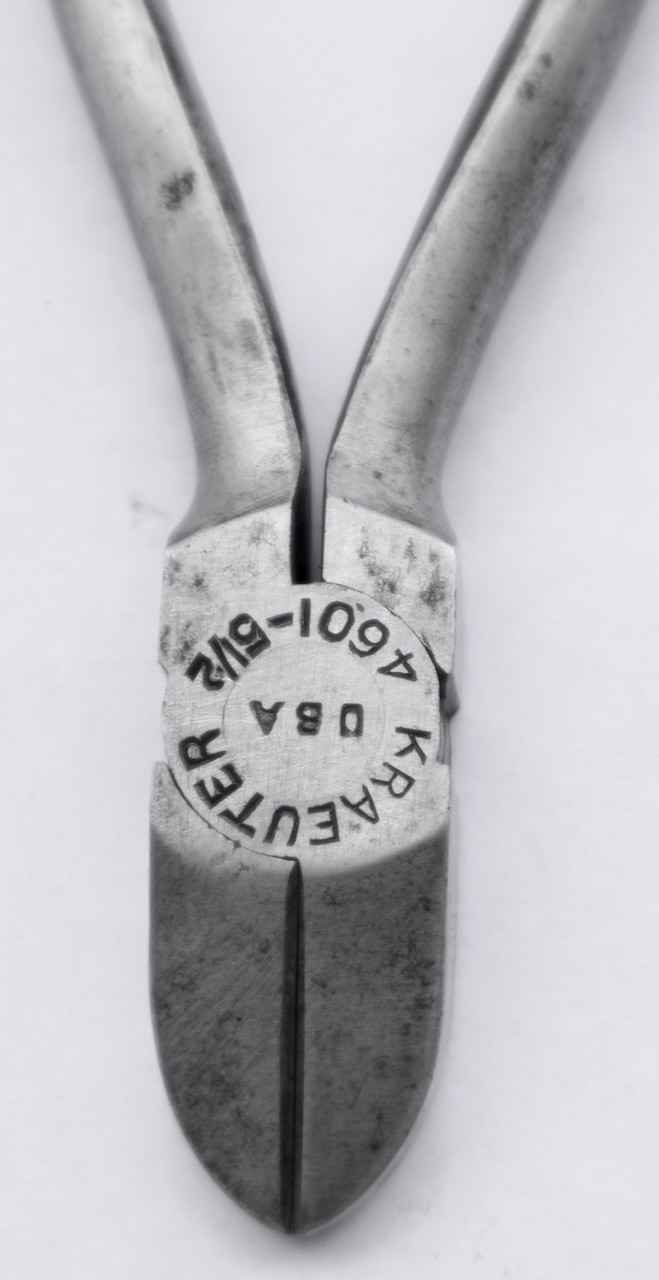 Kraeuter (USA) No. 4601-5 1/2 Wire Side Cutting Pliers / Vintage Hand Tool / MTT