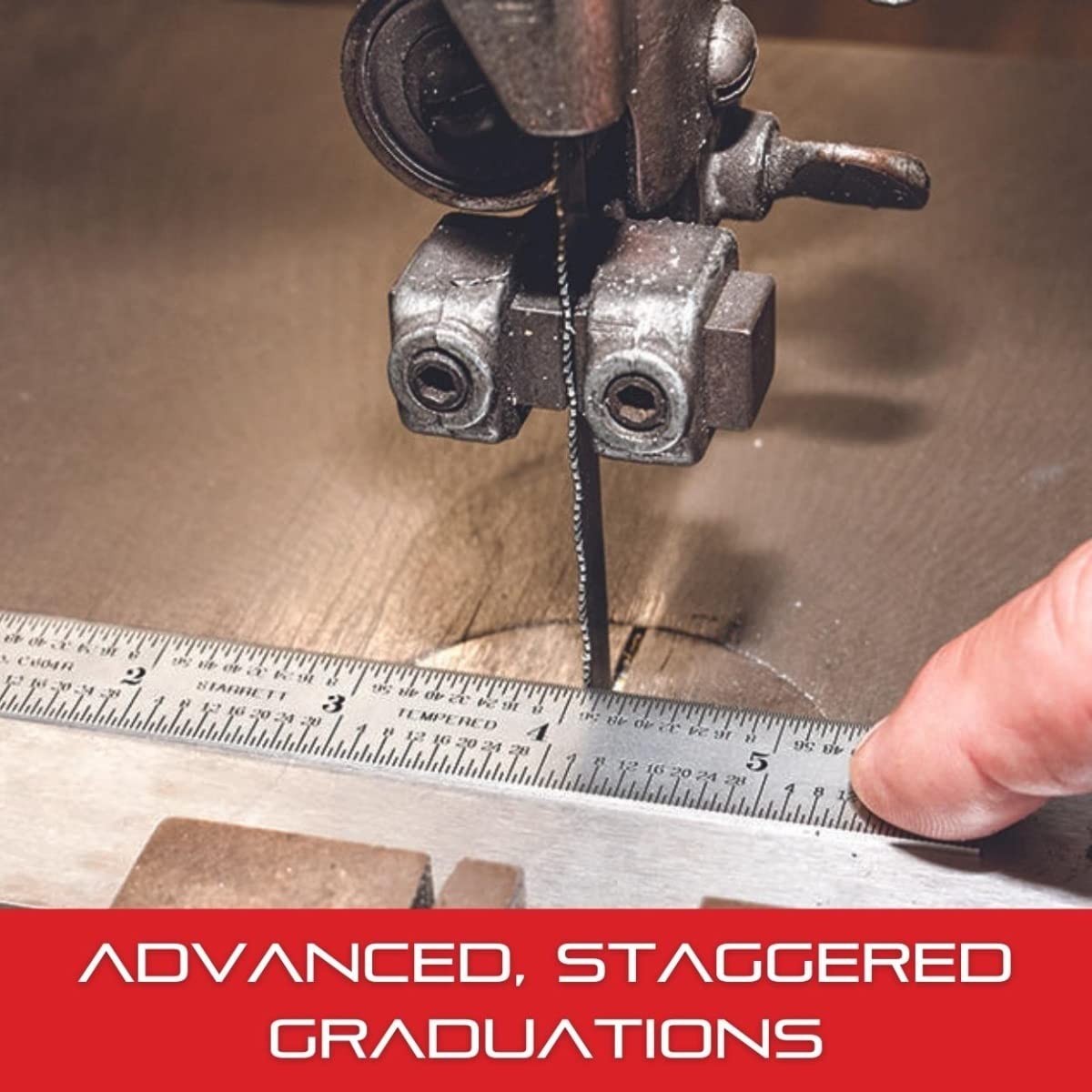 Quick Reading 12″ Steel Rule, Inch Graduation