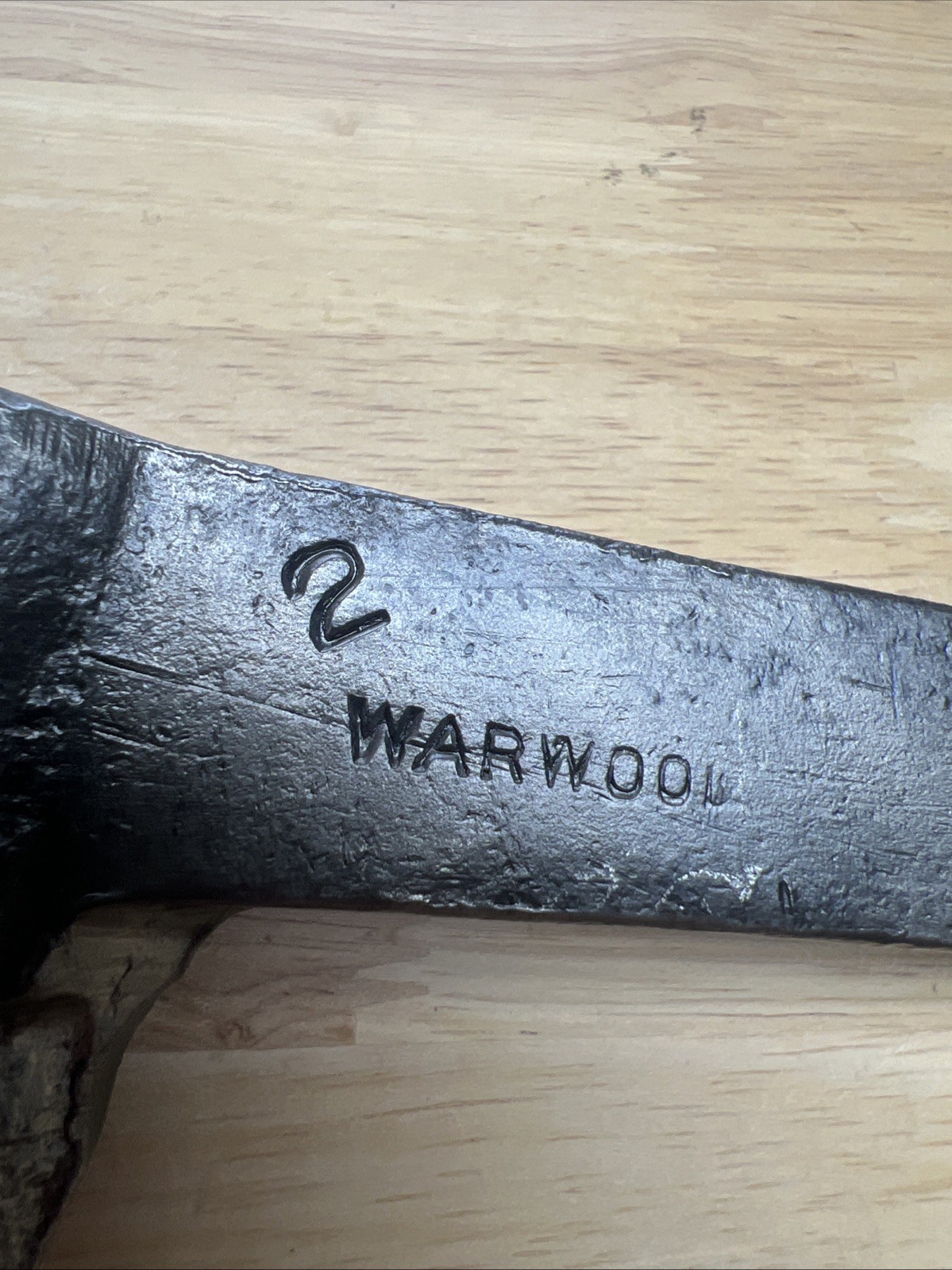 Antique WARWOOD 2 Pick Axe Rail Road Entrenching Tool Rock Dig Metal Forge Weld
