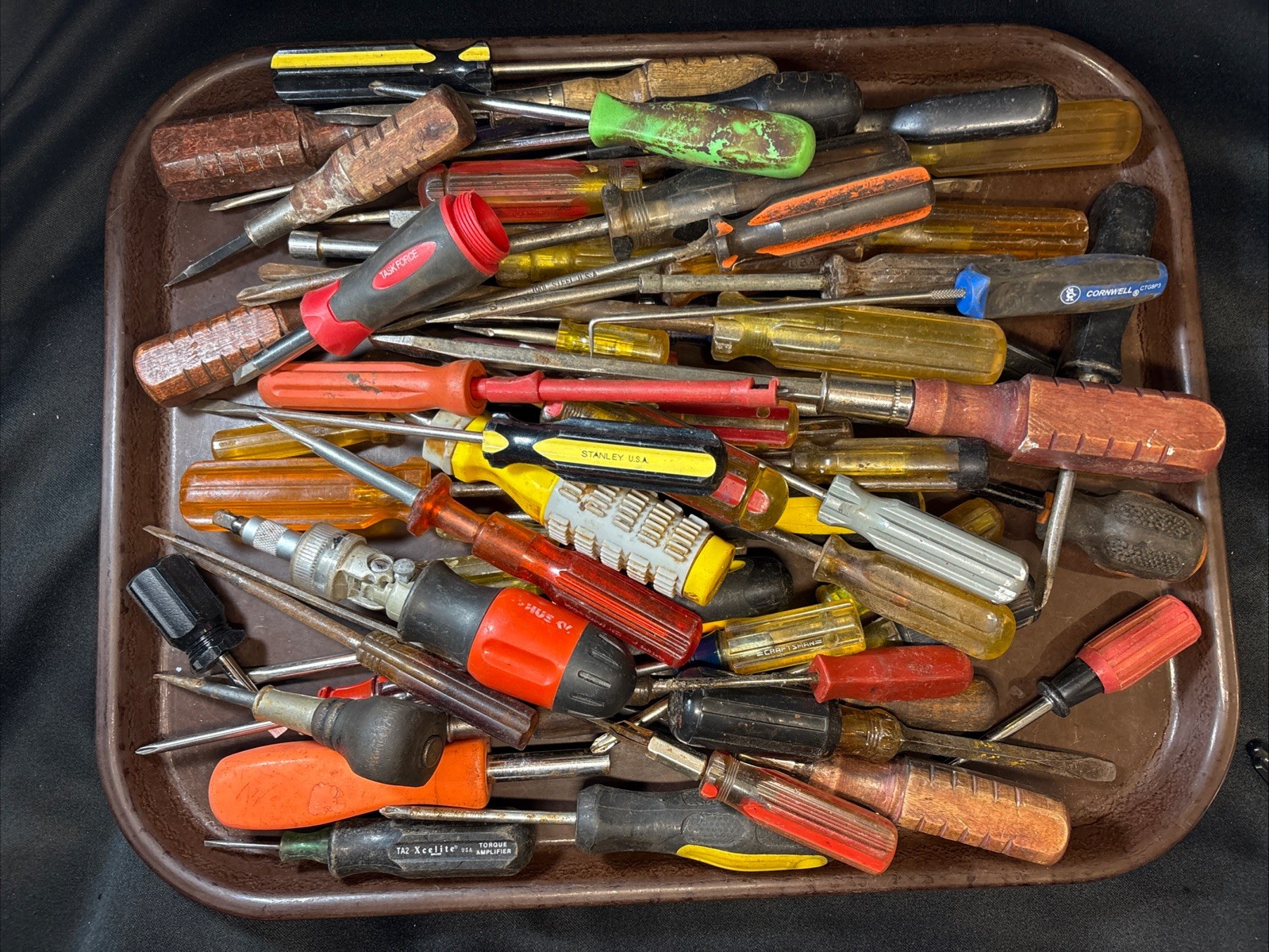 Lot of 65 + Vintage Screwdrivers, Assorted Brands Like Stanley Etc. USA Japan