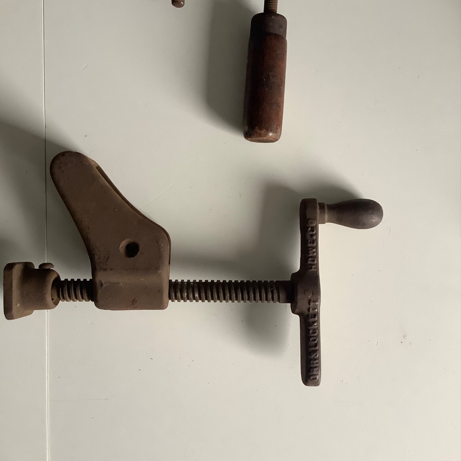 Vintage Lot of 3 Woodworking Clamps Orr Lockett Howe Jorgensen Made in Chicago