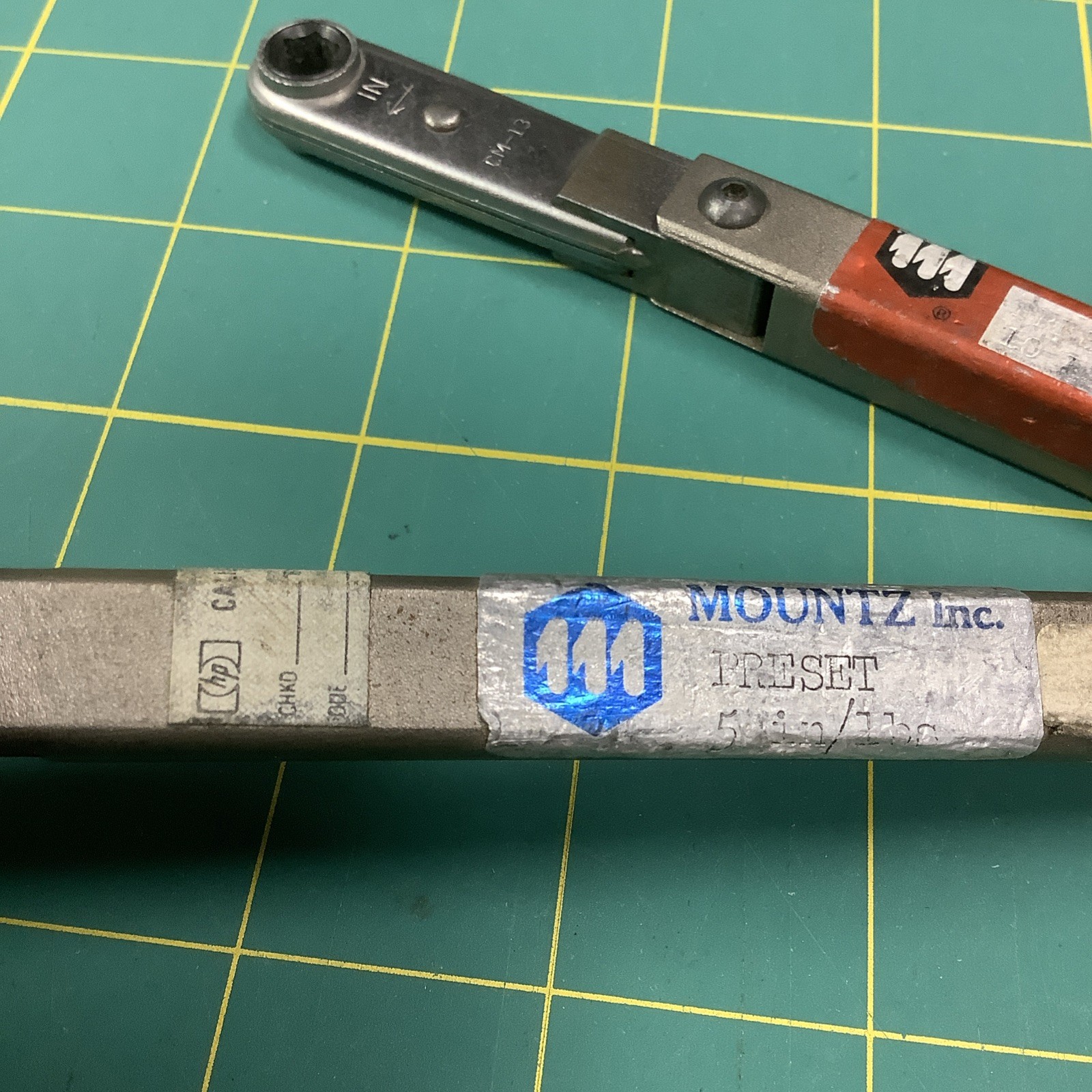 2 Vintage Mountz Chapman Durham Ratcheting Break Over Torque Wrenches