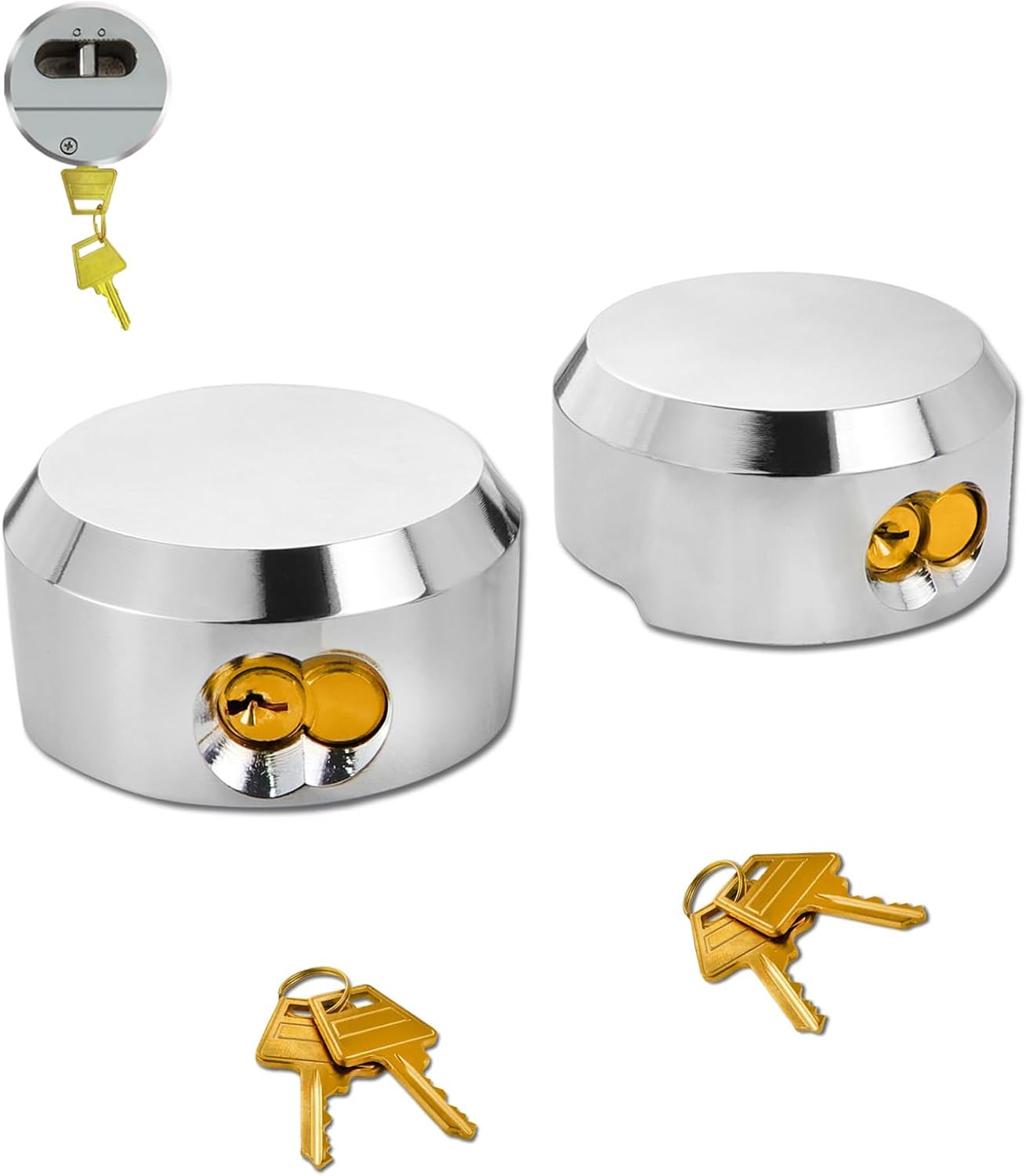 6271 Puck Lock, Hidden Shackle Padlock, Puck Locks, Pucks Locks for Trailers, 2-