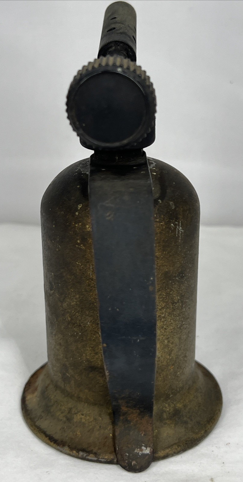 Gasoline Blowtorch Vintage 5.5″ Tall Small Metal Brass Tone Not Tested