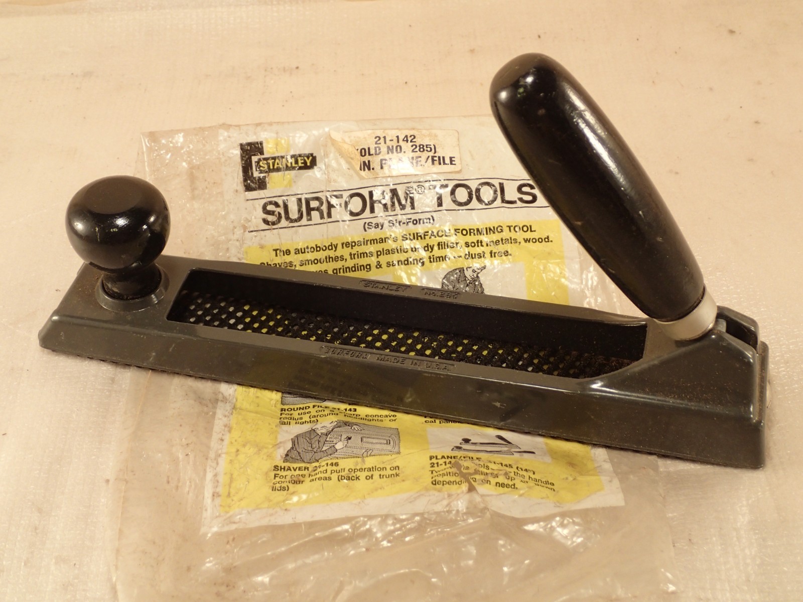 NEW OLD STOCK 10″ Stanley Surform No. 21-142 (Old No. 285) Rasp Planer File USA