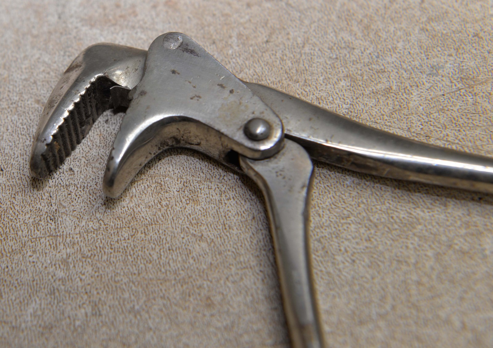 Rare antique adjustable nutcracker wrench edwards patent 1899 collectible tool