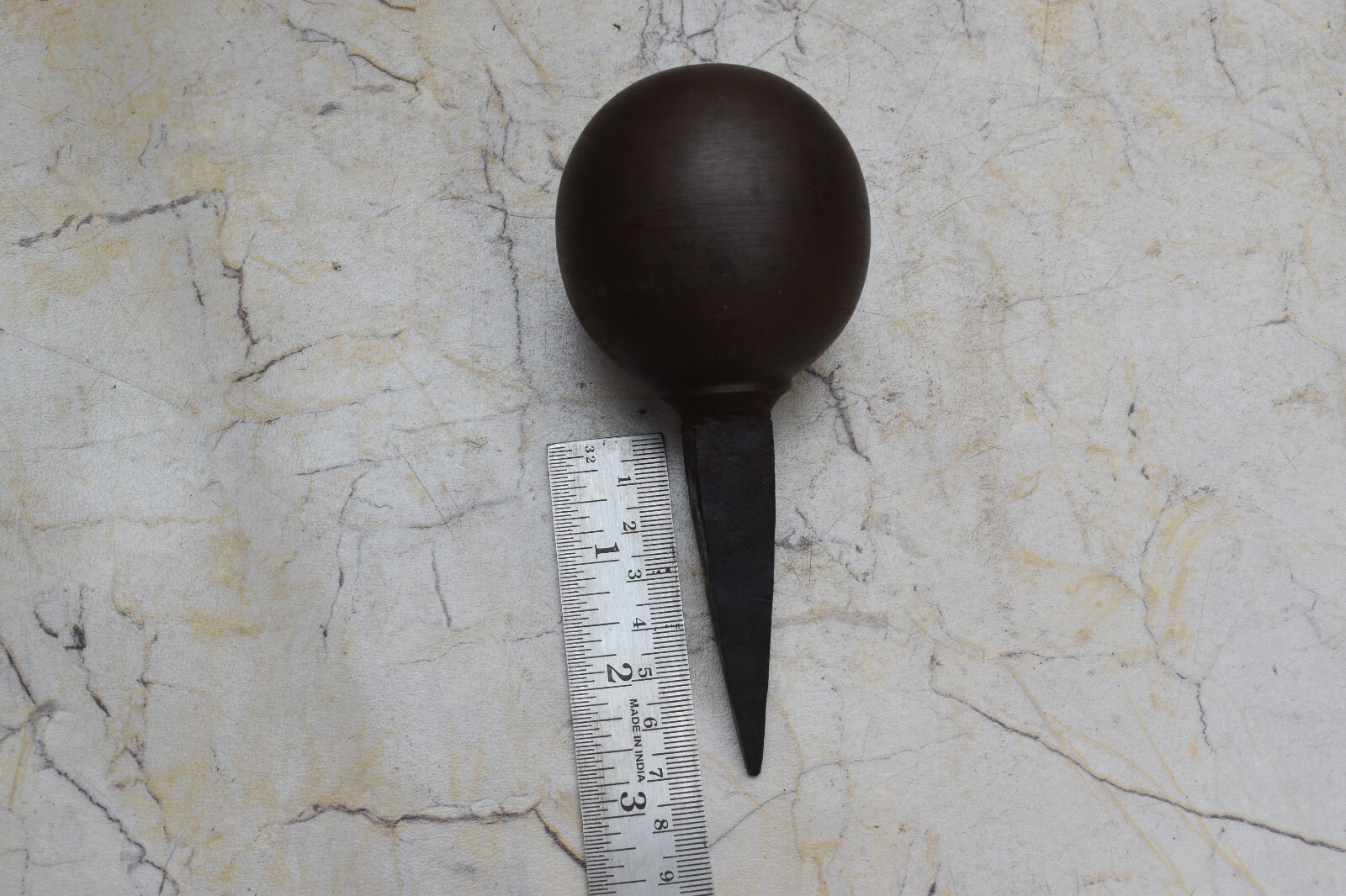 Vintage iron Ball Anvil Blacksmith Hardy Tool Stake mashroom Head anvil tool