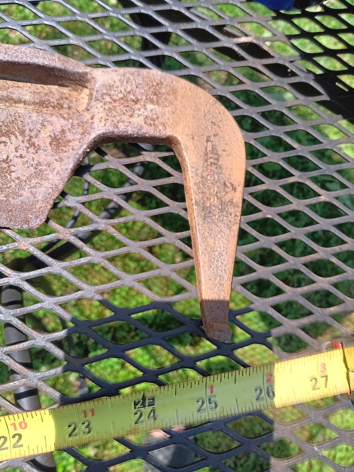 Vintage Kelly NYCRR Railroad Large Farming Scythe Blade