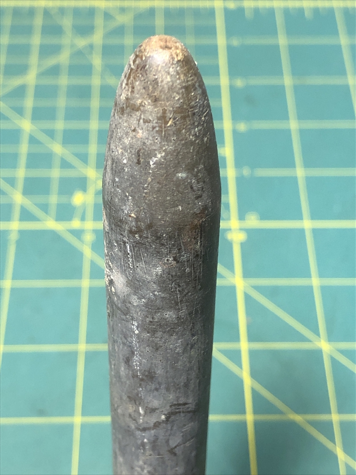Vintage Solid Brass Large pointed Round Punch 11/16 in X 36 in Machining Tool