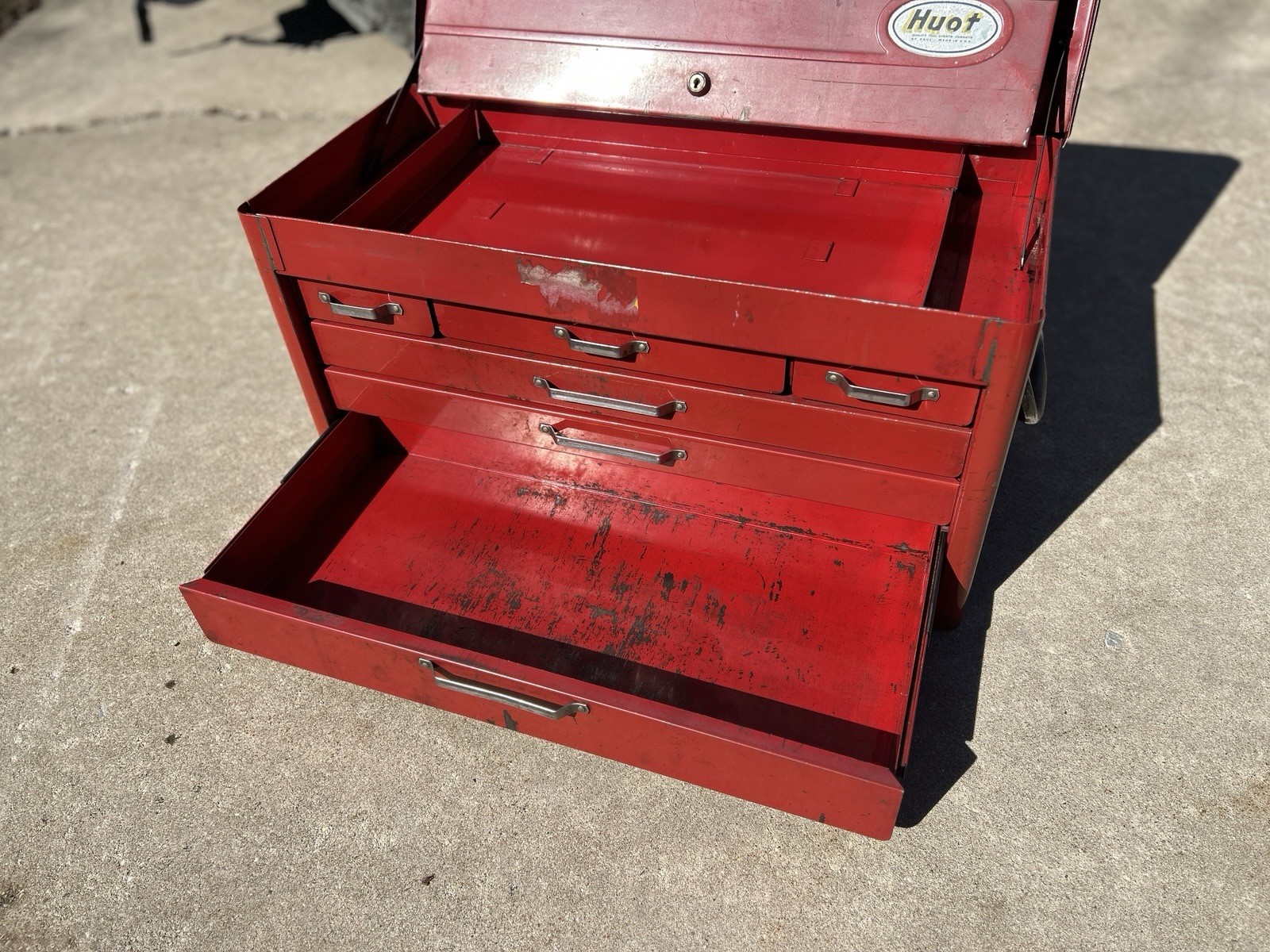 Huot Machinist Tool Box 26.5” Steel Multi Drawer w/ Removable Tray