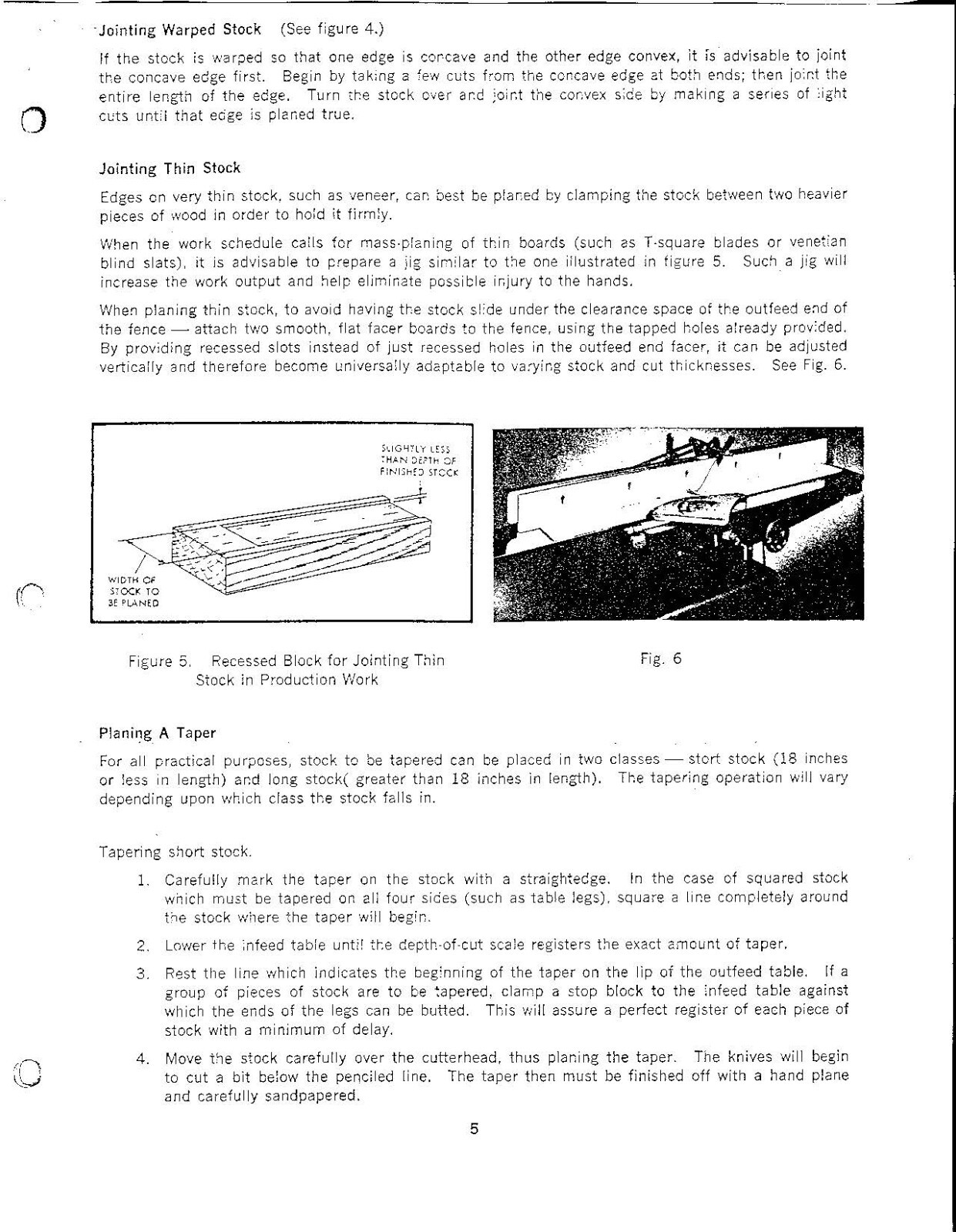 Operator Manual Fits Boice Crane 2450 & 3450 6 & 8 inch Adjustomatic Jointers