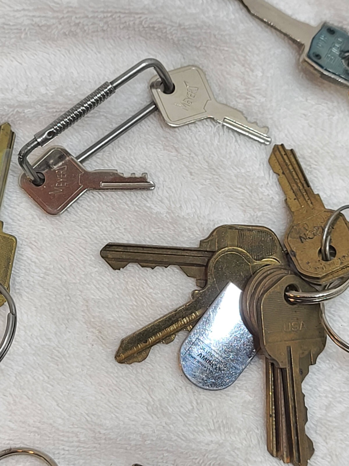 Mixed Lot Of Vintage Keys Steel Brass AUTO House Keychains