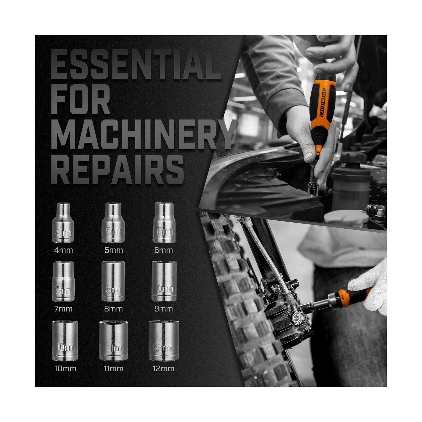 Ratcheting Screwdriver Set: 56-Piece Magnetic Multi Bits Tool Kit w… Fast Ship