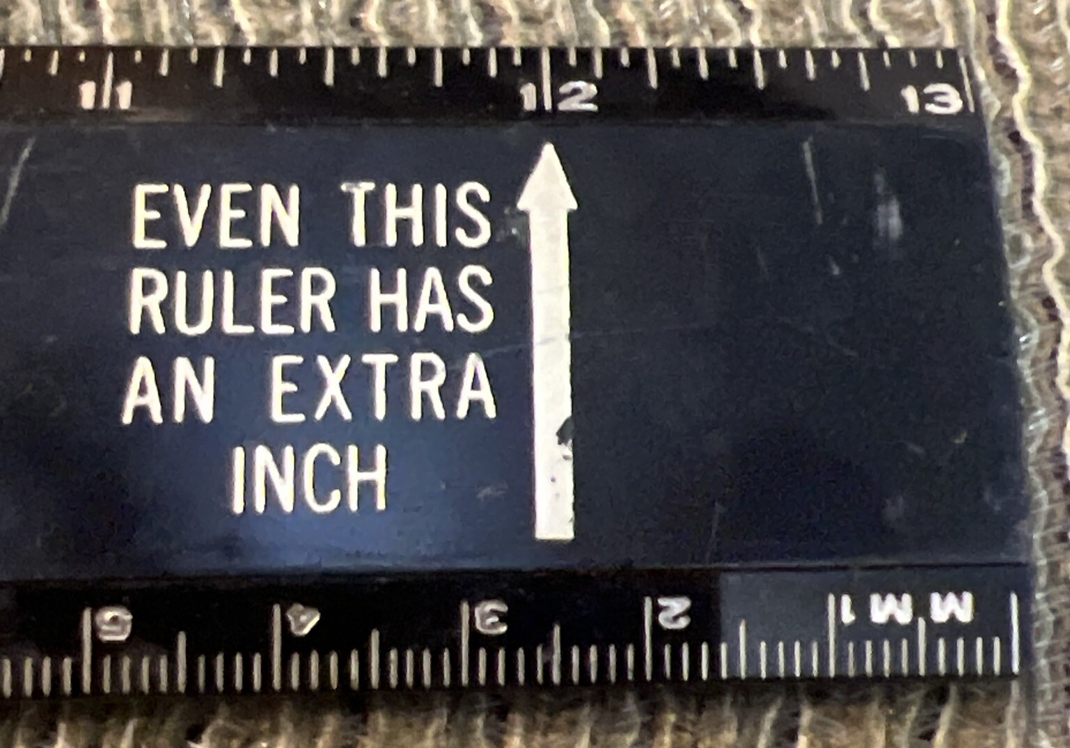 13” / 33 MM RULER, Advertising Plastic Ruler [Even This Ruler Has An Extra Inch]