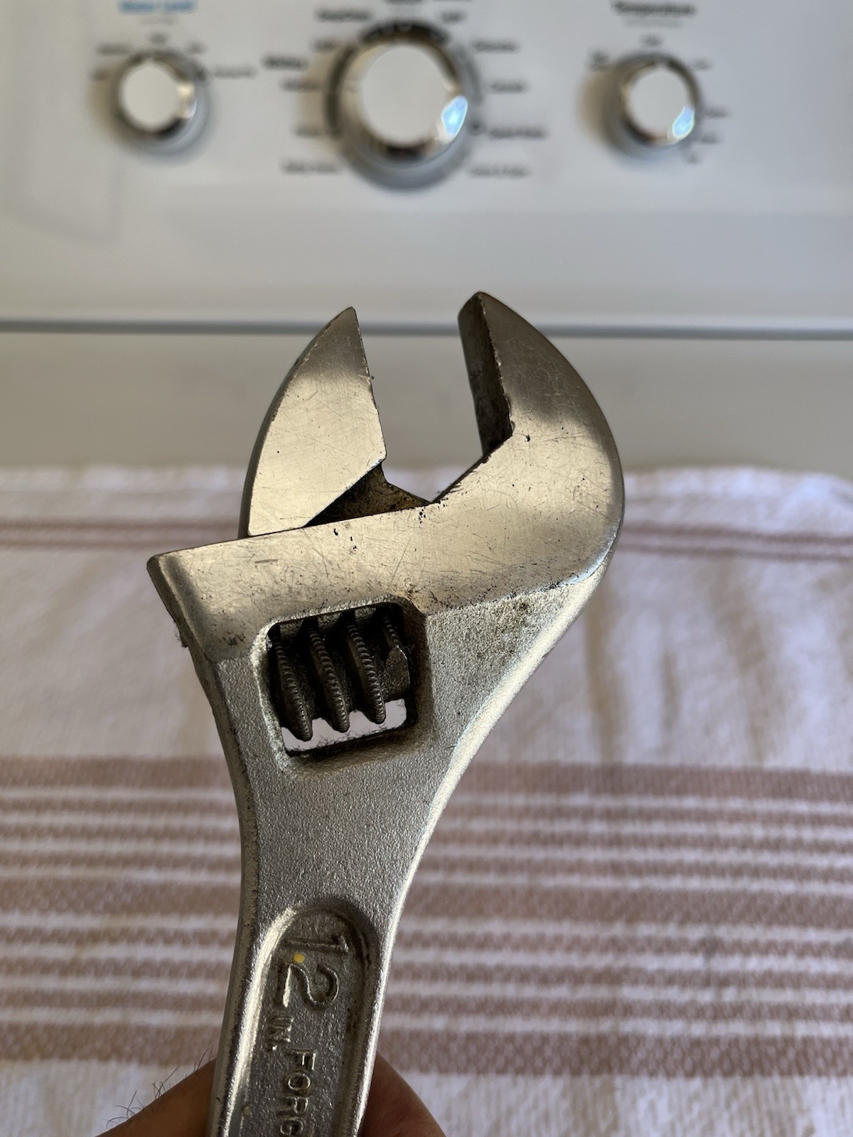Vintage Diamond Calk Horseshoe Co. Double Head Adjustable Wrench 12” -10” Rare