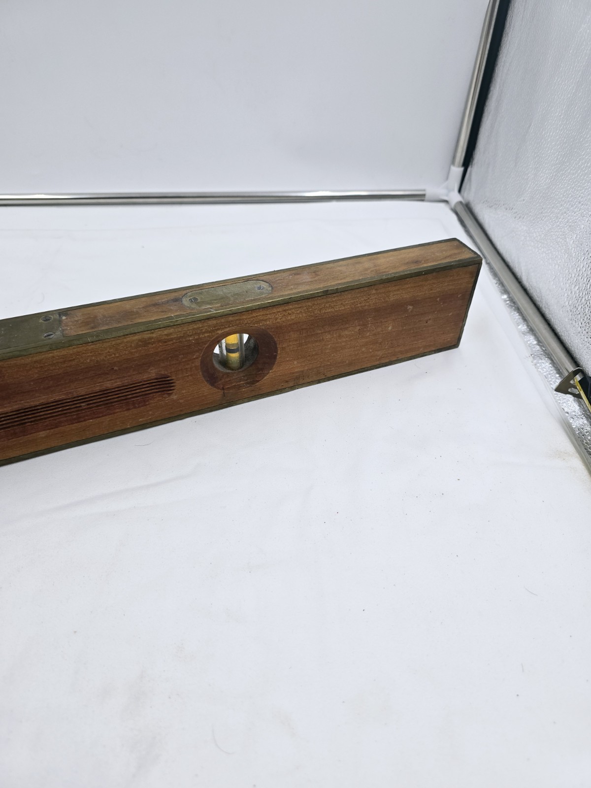 Keen Kutter Brass Bound Wood Level Kk50 28″ Pat. 04