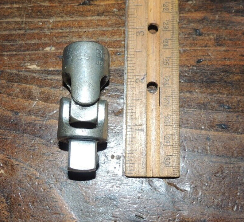 VTG. A-760 Bonney Universal Joint Swivel Socket Adapter 1/2″ FEMALE X 1/2″ MALE