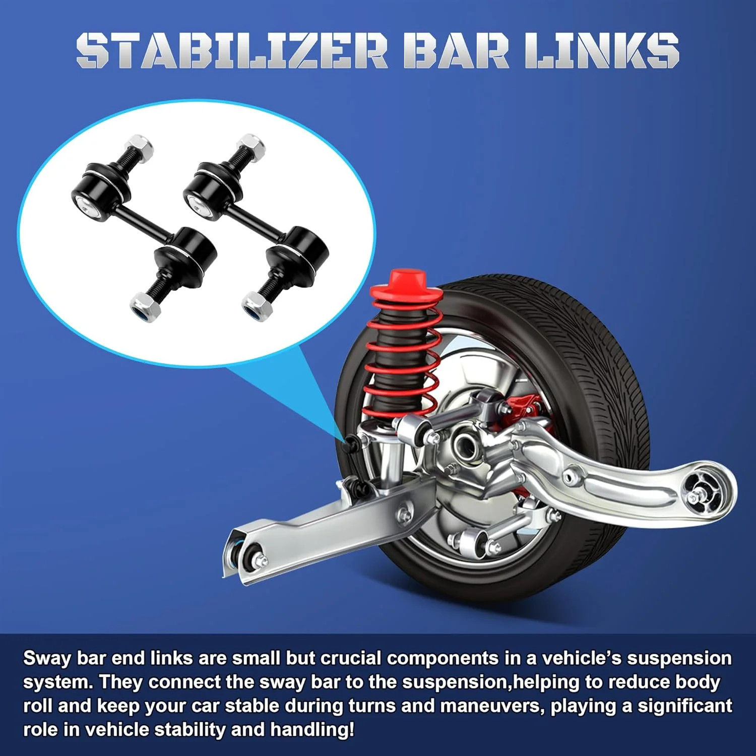 2Pcs K750146 Front Stabilizer Sway Bar End Links Compatible with Nissan Armada 2