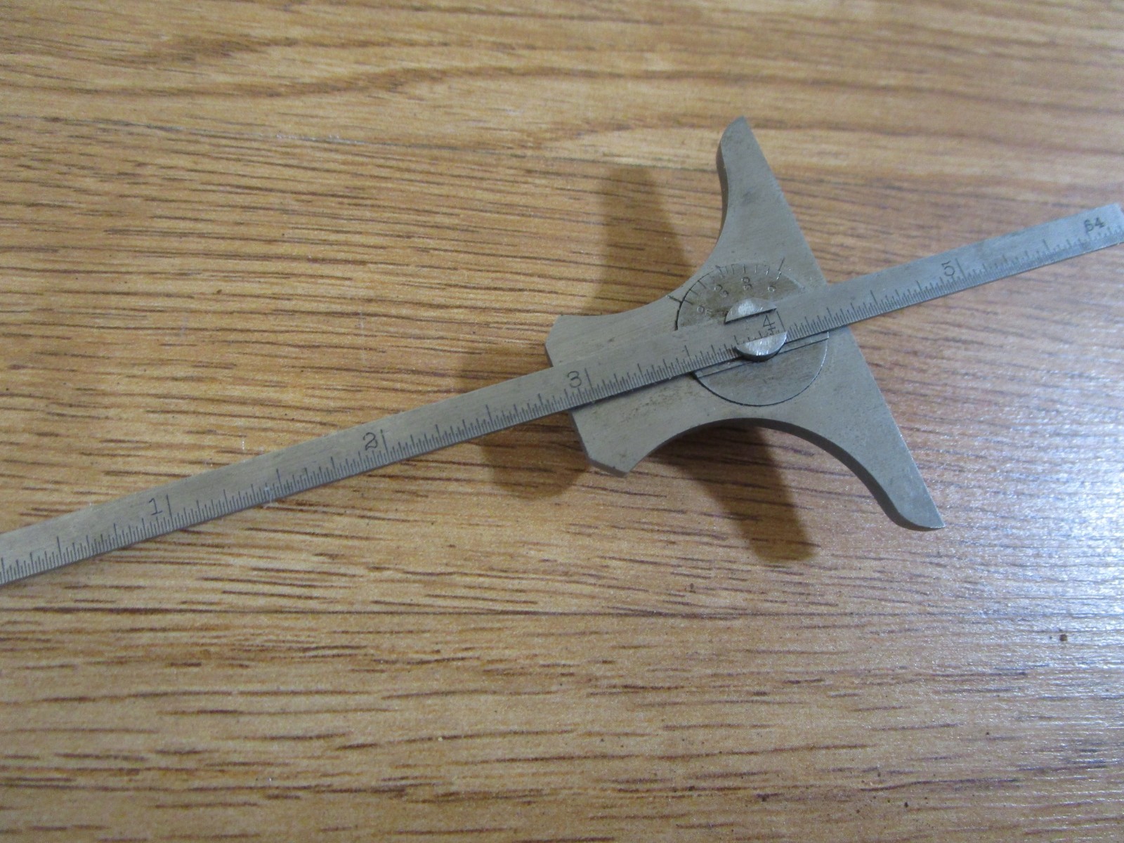 Vintage Brown & Sharpe No 616 Depth Gauge 6″ Rule Protractor Machinist Tool