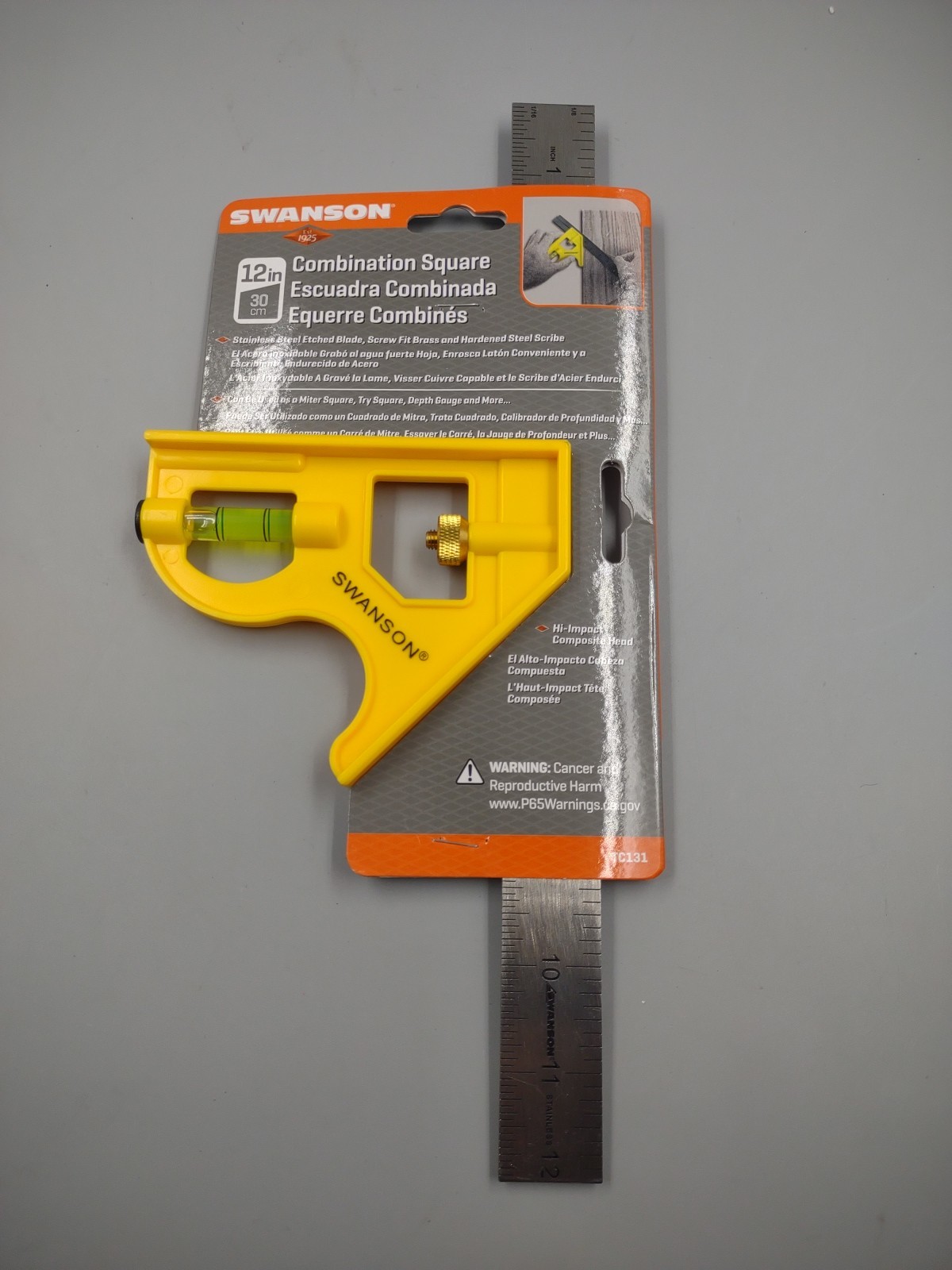 Swanson TC131 12 inch Combination Square