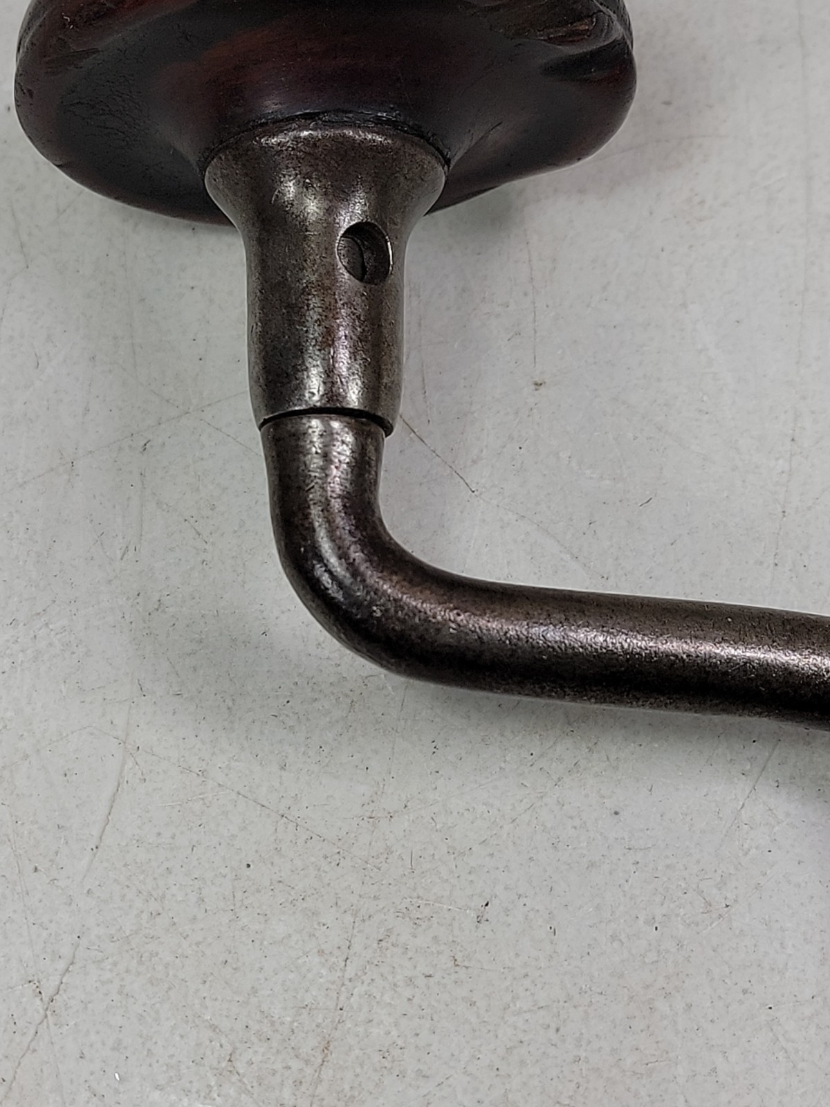 Early Vtg Antique Barber’s Improved Patent Bit Brace Hand Drill C.H. Amidon Pat
