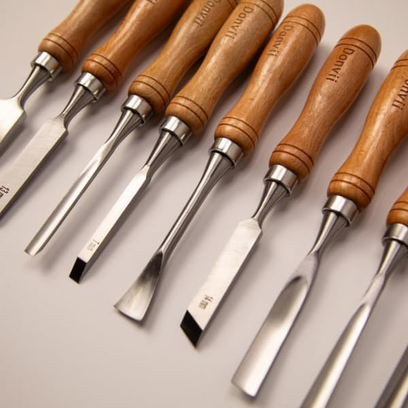 12-Pieces Wood Carving Tools Set – Professional Carving Chisel with Razor Sharp