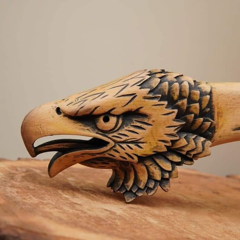 Custom Handmade Eagle Wood Handle Viking Hatchet Camping axe Hunting Axes Gifts