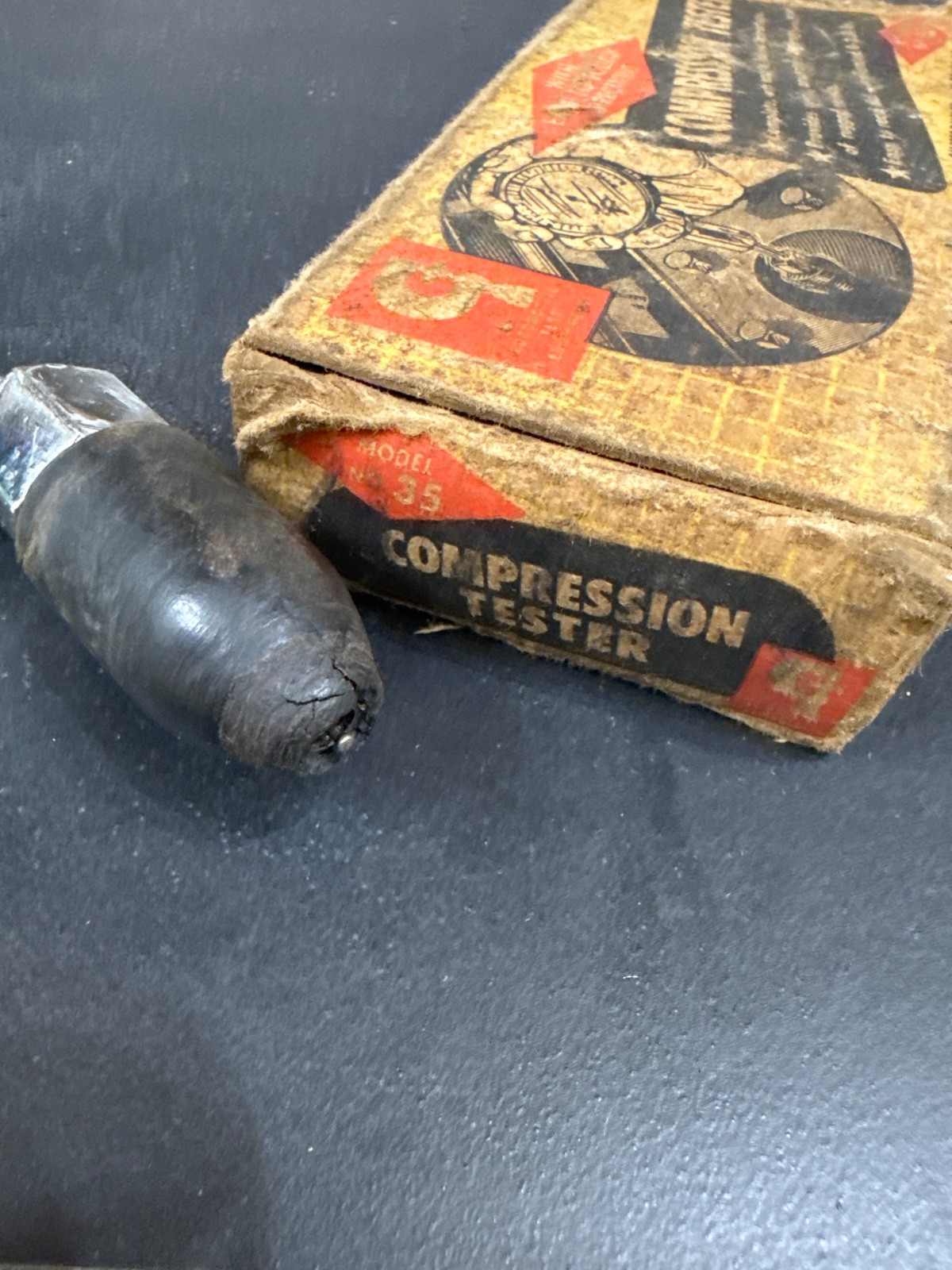 Compression Tester Model No. 35 Gilbert Davis Co Vintage Collectible