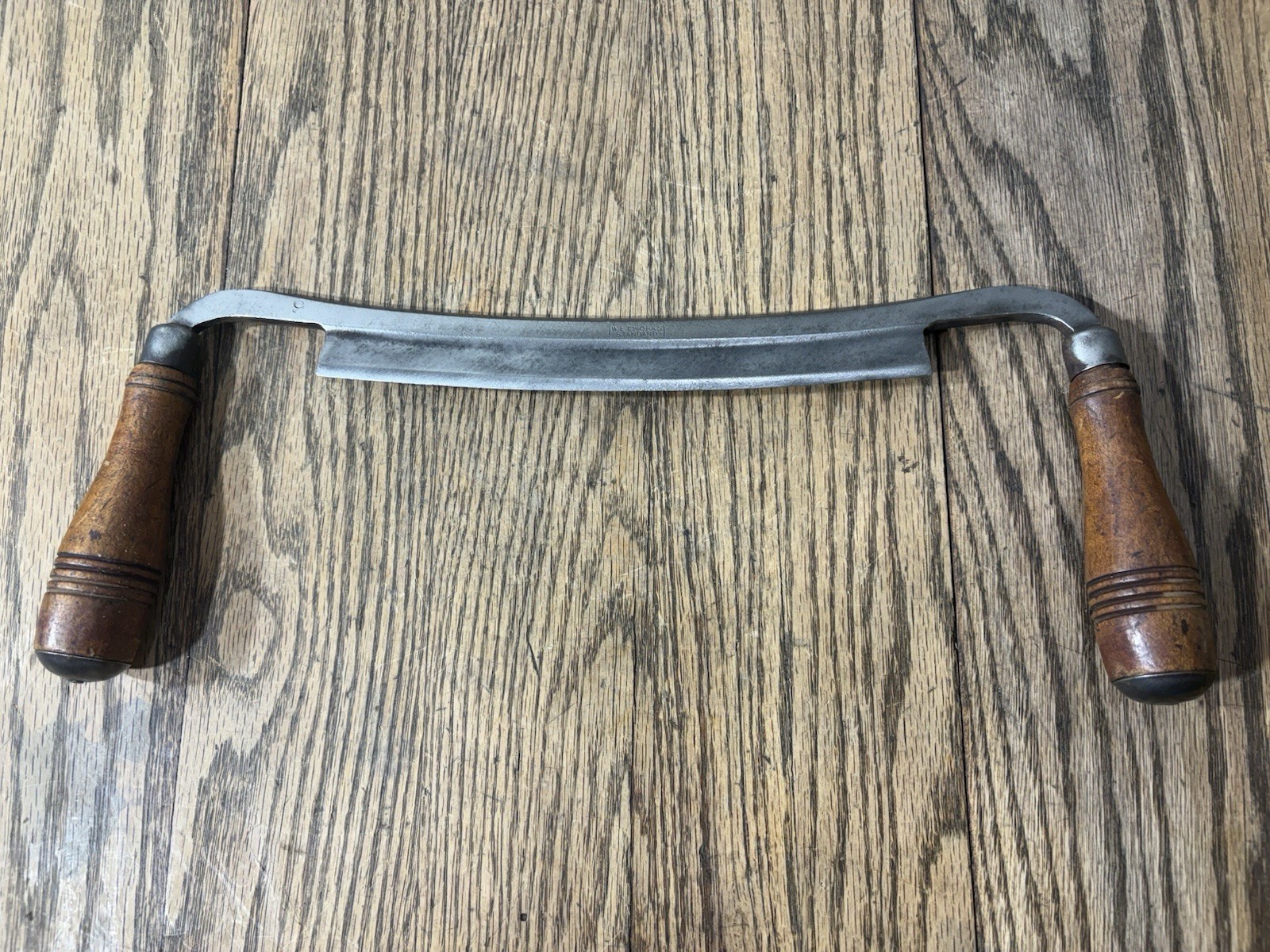 Antique Vintage Tools W.E.T. Works Standard 9” Blade Draw Knife Woodwork Rare!