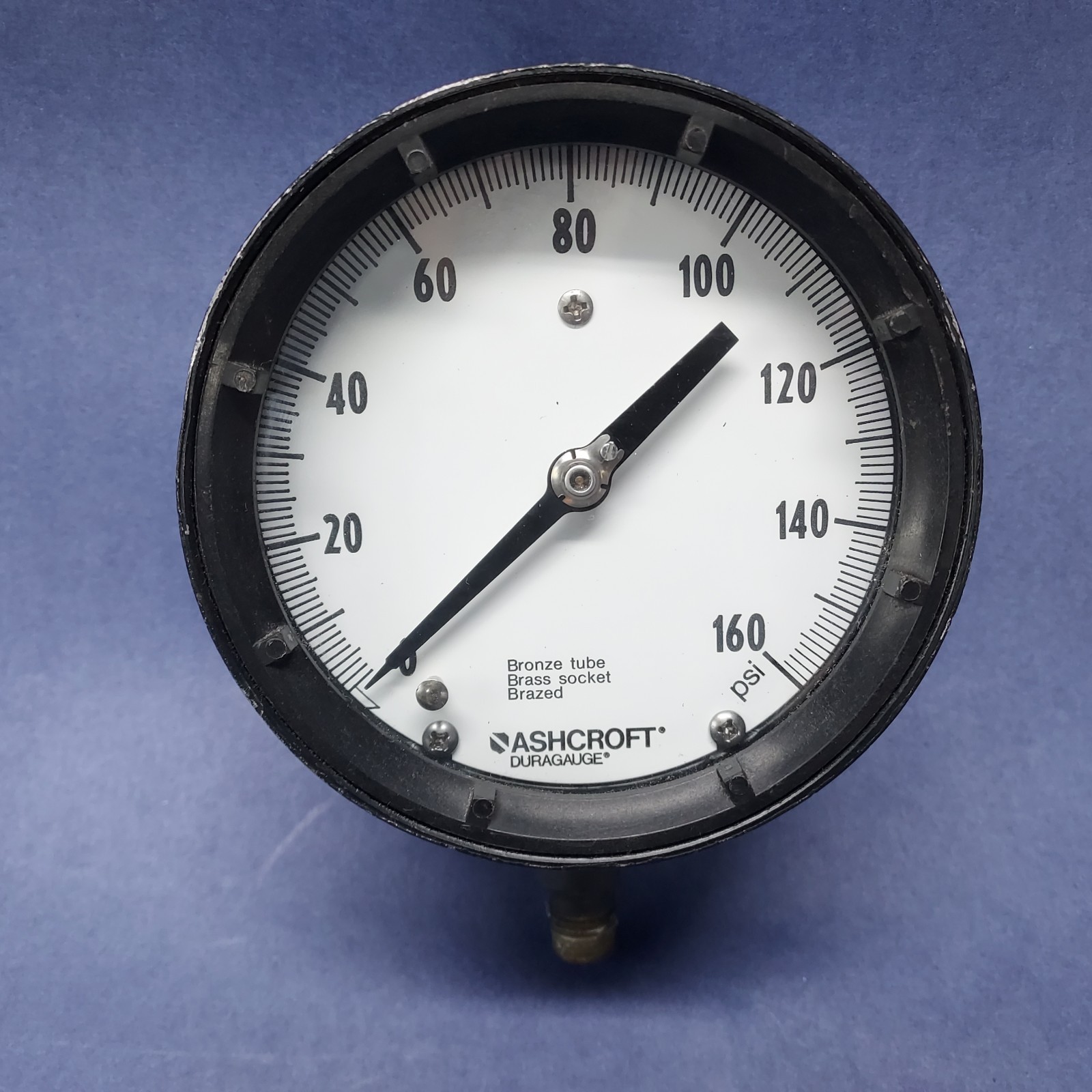 Ashcroft Duragauge psi Industrial Gauge 45-1379 Steampunk 4.5″
