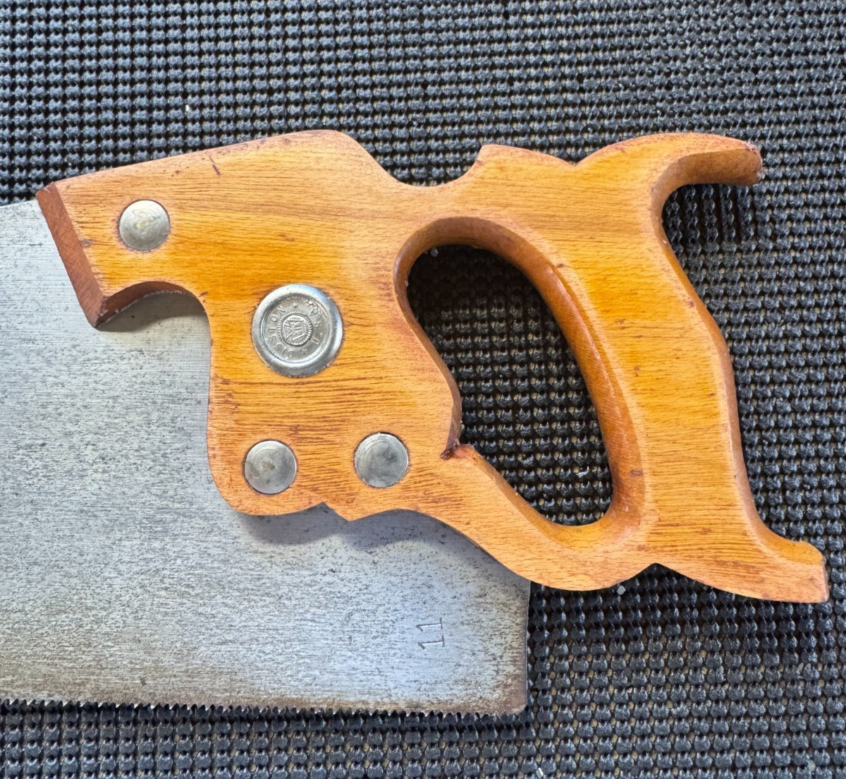 Disston D-7 Hand Saw, 26″, 11 TPI, Crosscut, Refurbed, Good Condition, Post WW2