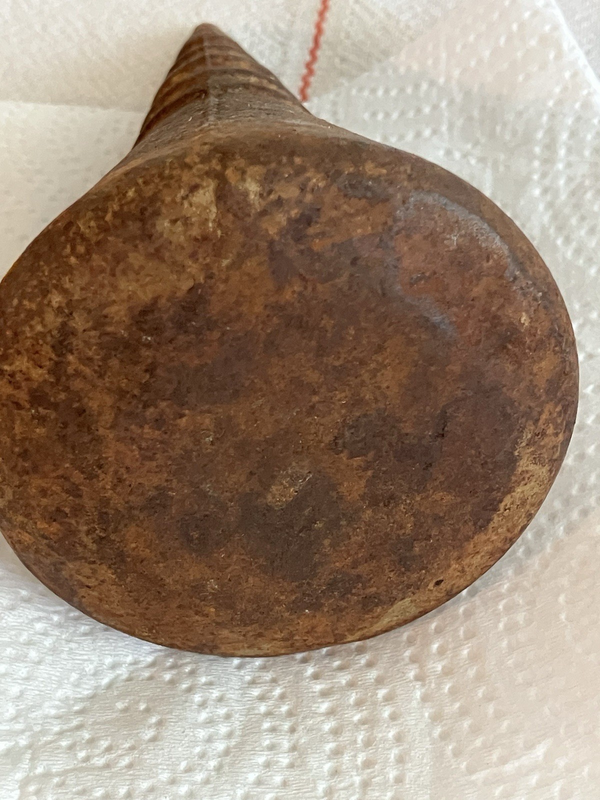 Vintage Oregon Wood Splitting Wedge Grenade Cone 6″ tall almost 4lbs Heavy Duty