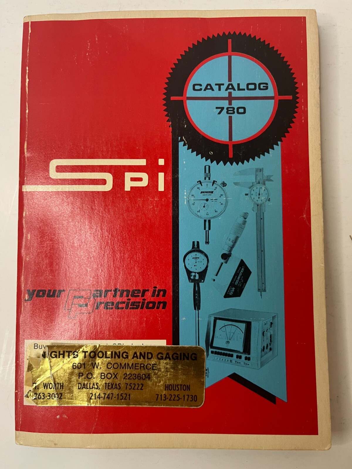 SPI Catalog 780 (Swiss Precision Instruments) Machine Shop Tools 1978 Paperback