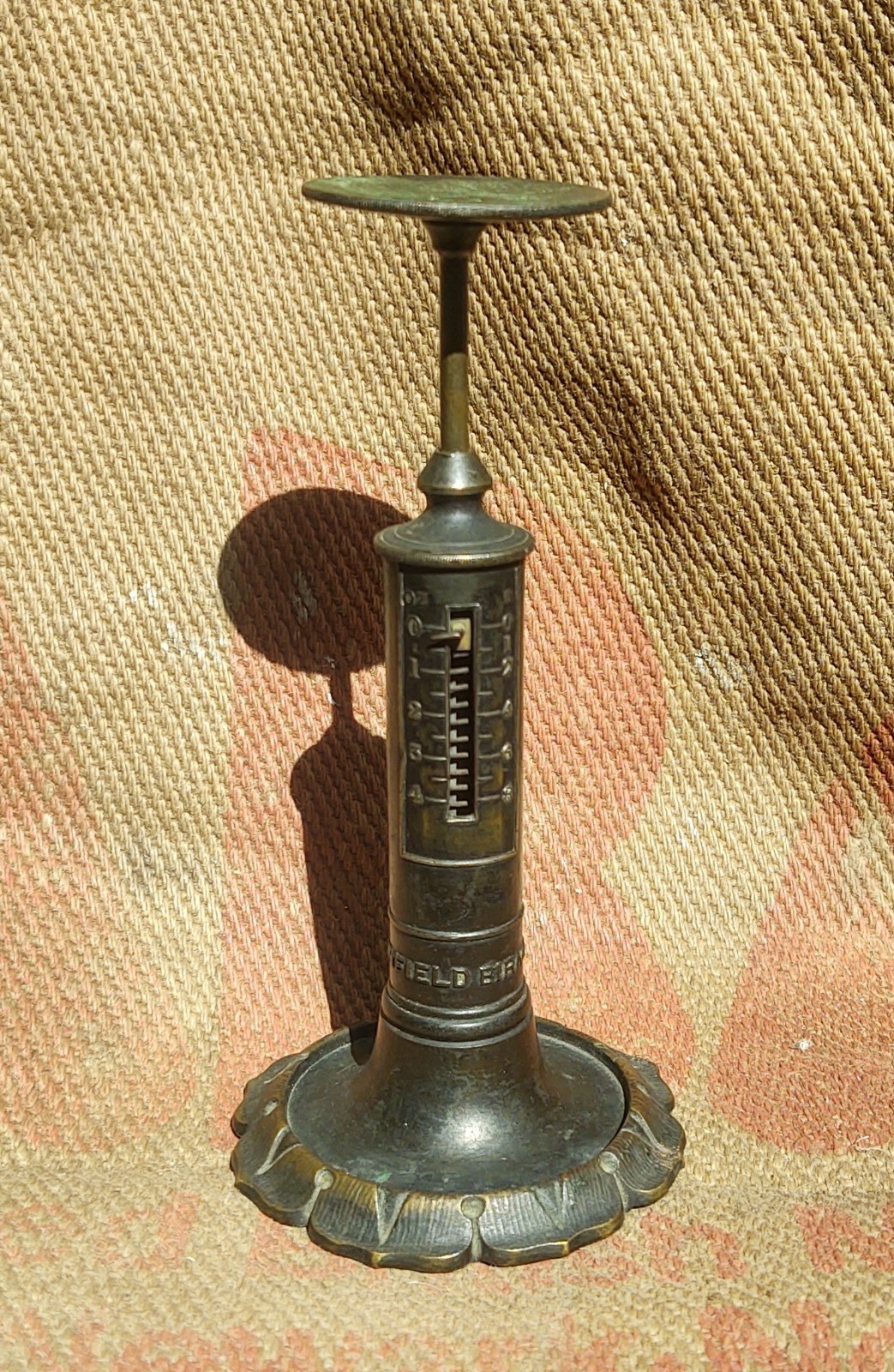 Antique Candlestick Spring Balance Postal Scale Balance R W Winfield