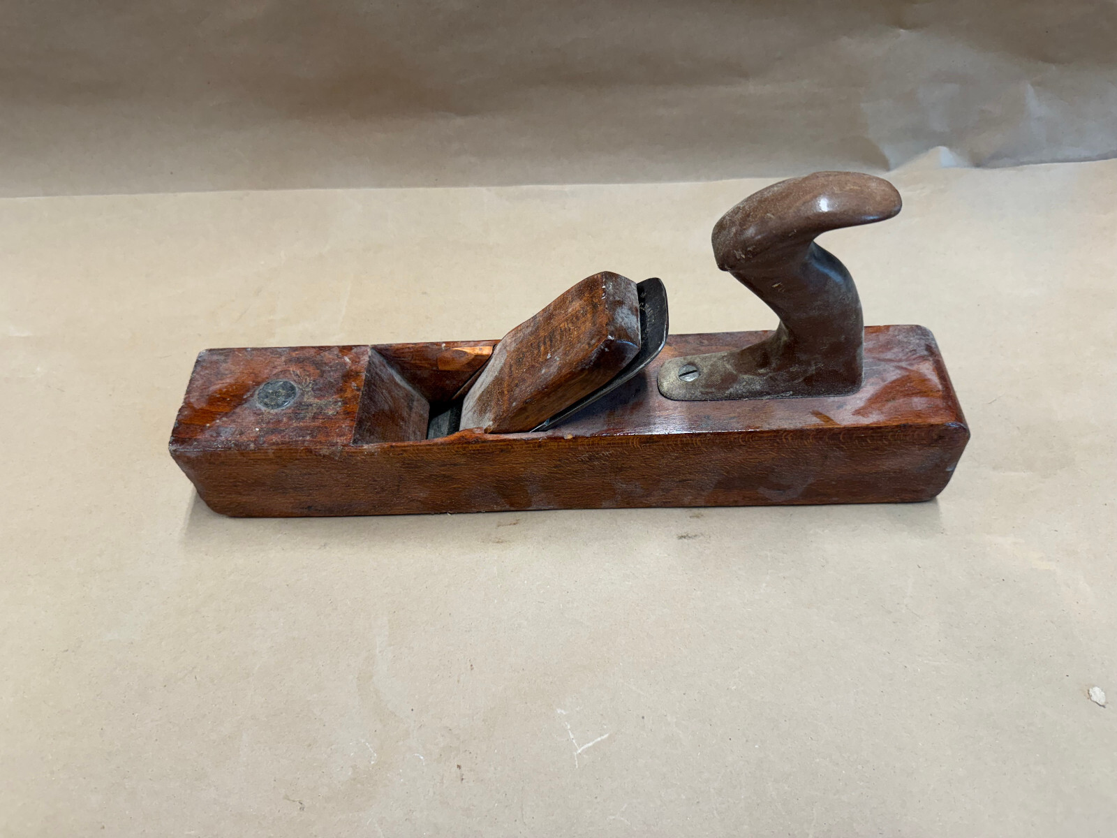 A. C. Bartlett’s Wood Block Plane Steel Blade Antique Tool Vintage Tool Working