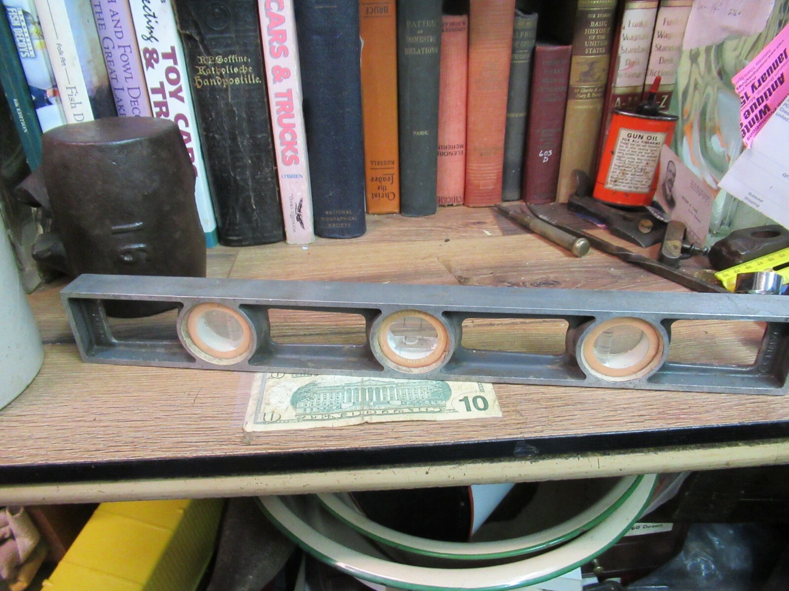Vintage STANLEY HANDYMAN H1297 18 Aluminum CARPENTER PLUM Level 18” long