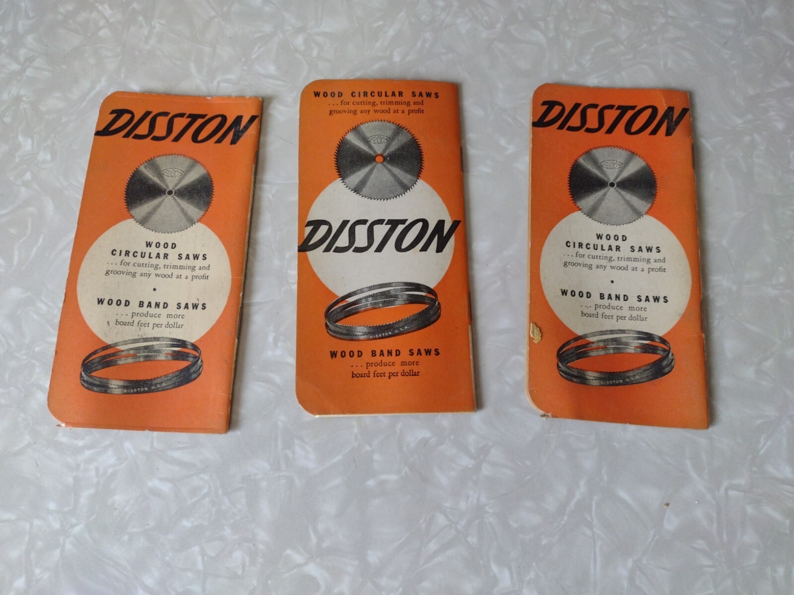 OLD Adv Pocket Pad DISSTON SAW Files Blades REED SUPPLY St Johnsbury VT Loggers