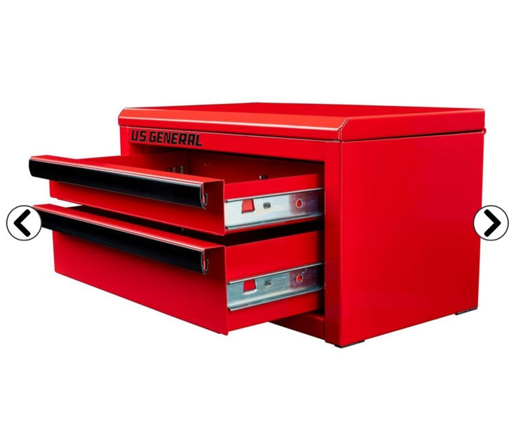 US General Red Mini Tool Box Brand New Factory Sealed