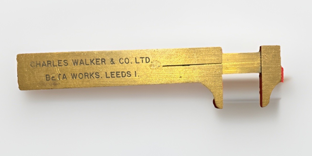 Vintage Brass Vernier No 1466 J Rabone & Sons, Charles Walker & Co Ltd, Leeds