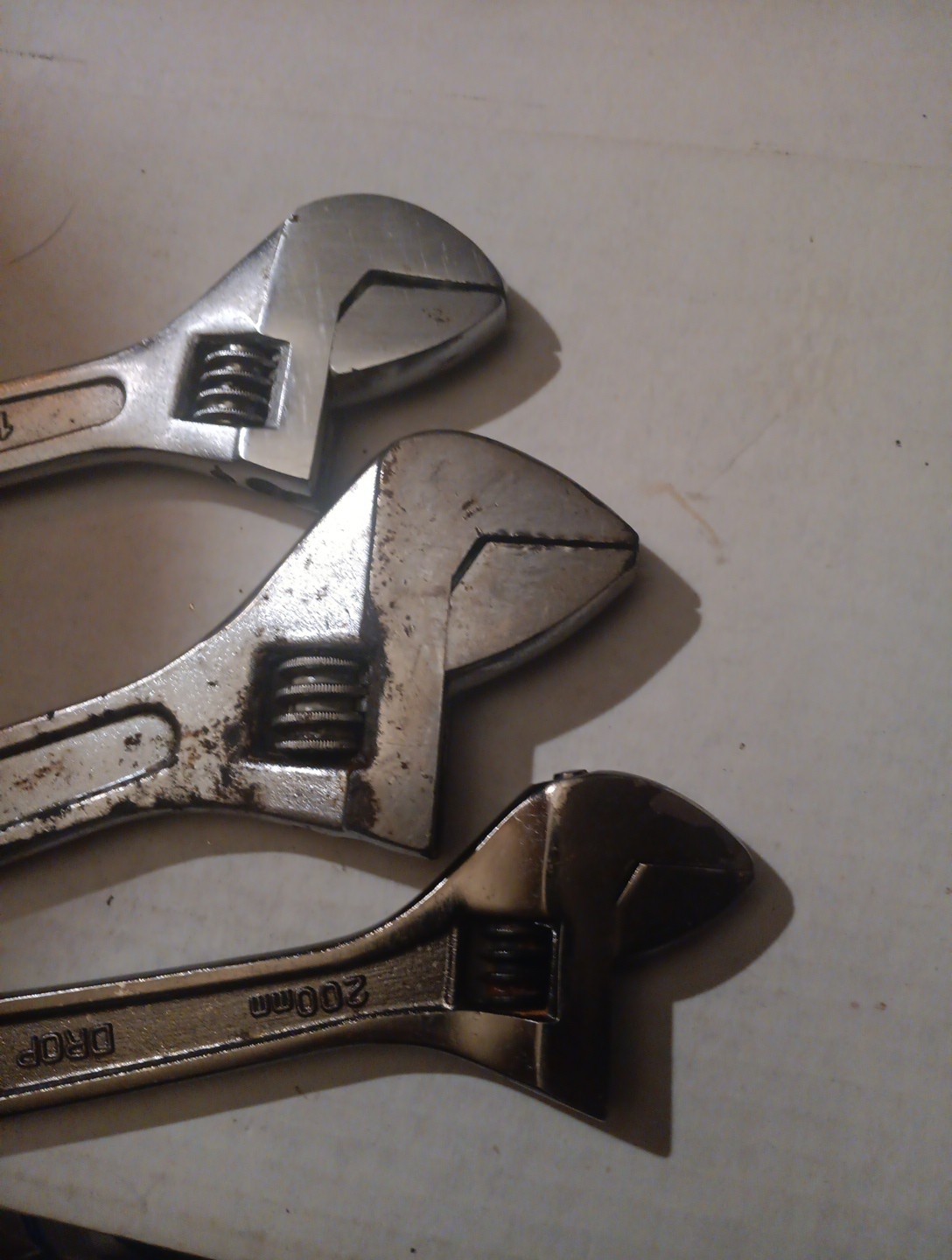 Rare VTG Jesse James 8″ Cresent Wrench West Coast Choppers Works W/10″,12″ lot 3