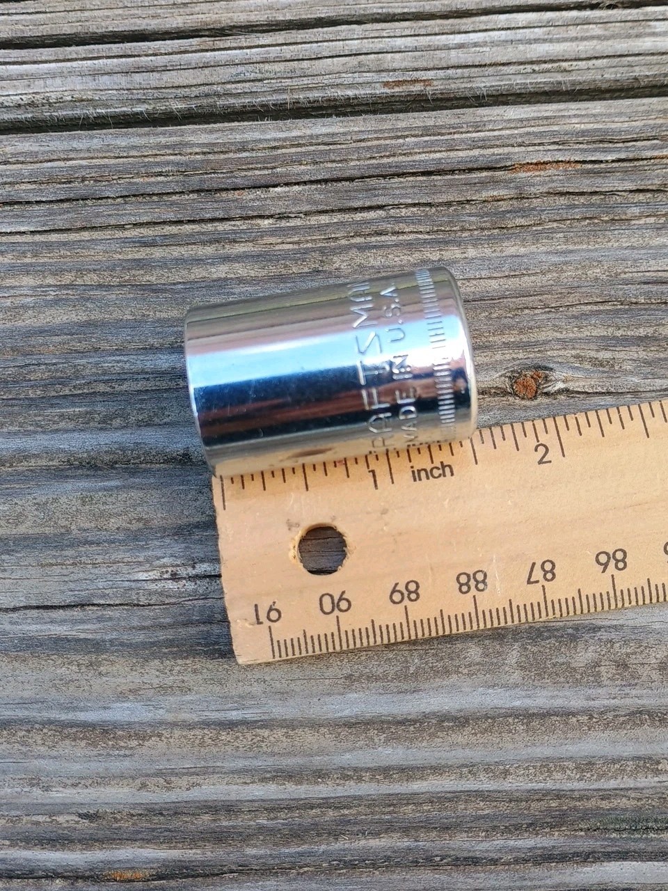 Vintage Craftsman 18mm 12 Point Shallow Socket 1/2″ Drive G 44267 USA
